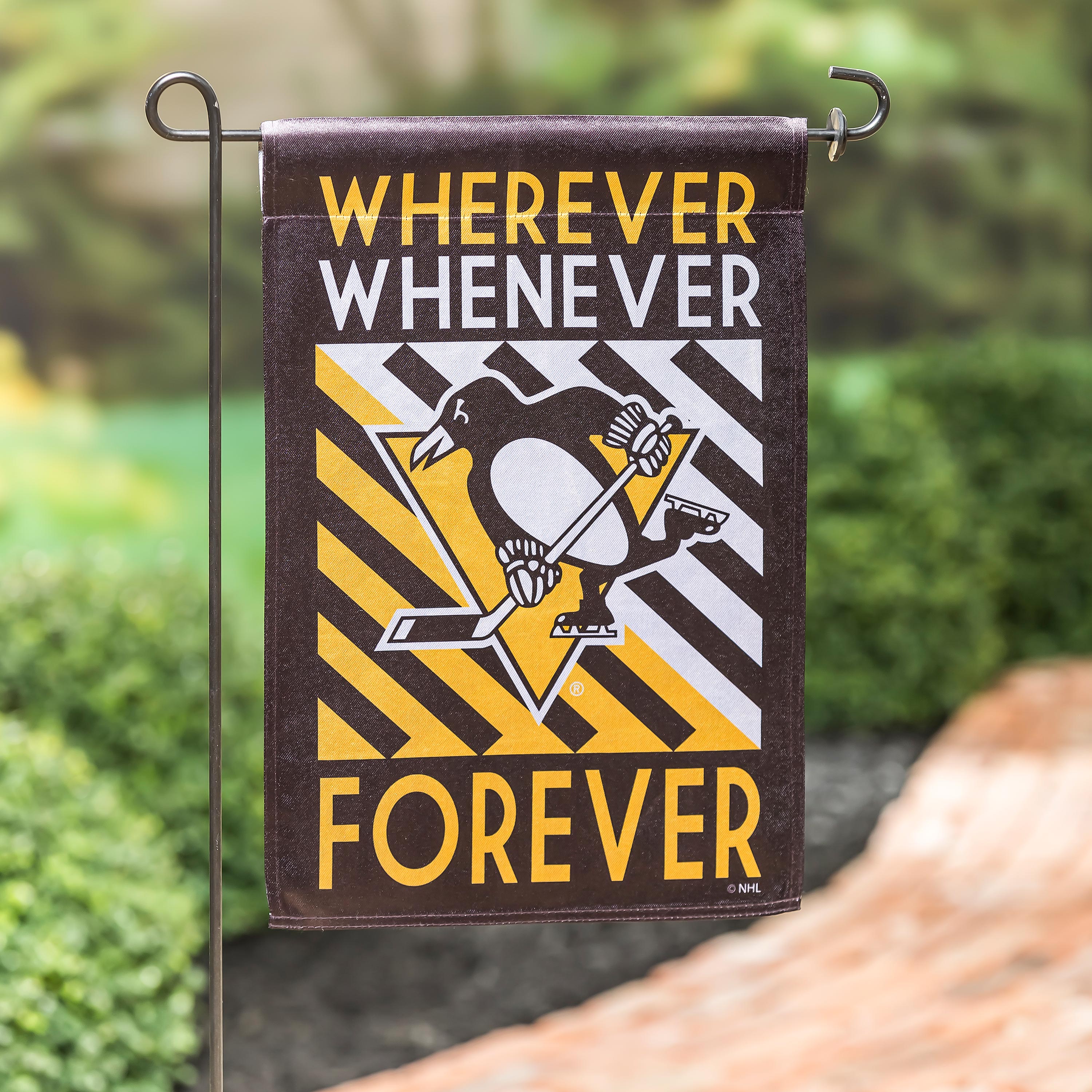 Pittsburgh Penguins WWF Fan Garden Flag - Sports Collectibles, Sports Memorabilia, Sports Fan Shop, Sports Gifts