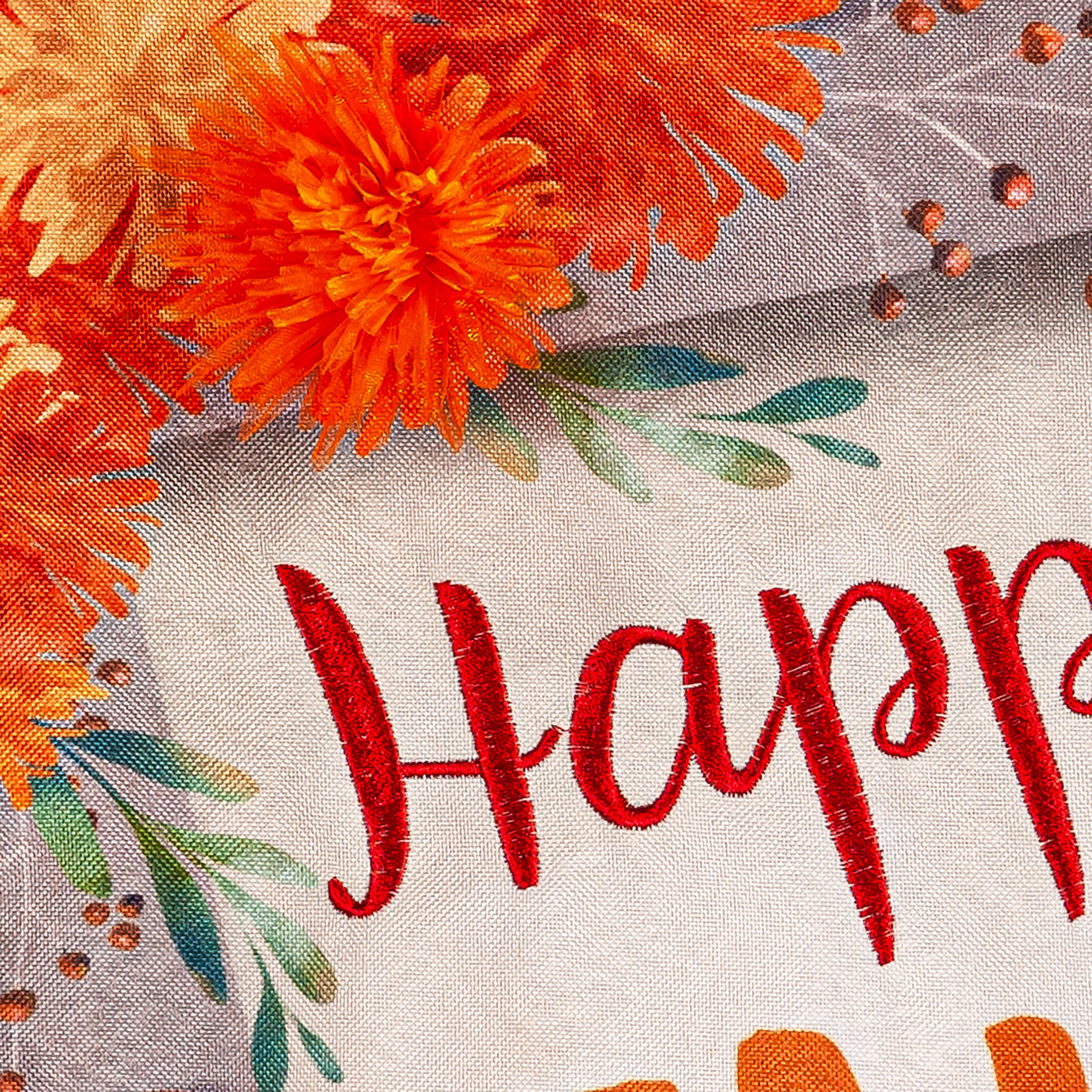 Happy Fall Frame Garden Linen Flag - Sports Collectibles, Sports Memorabilia, Sports Fan Shop, Sports Gifts