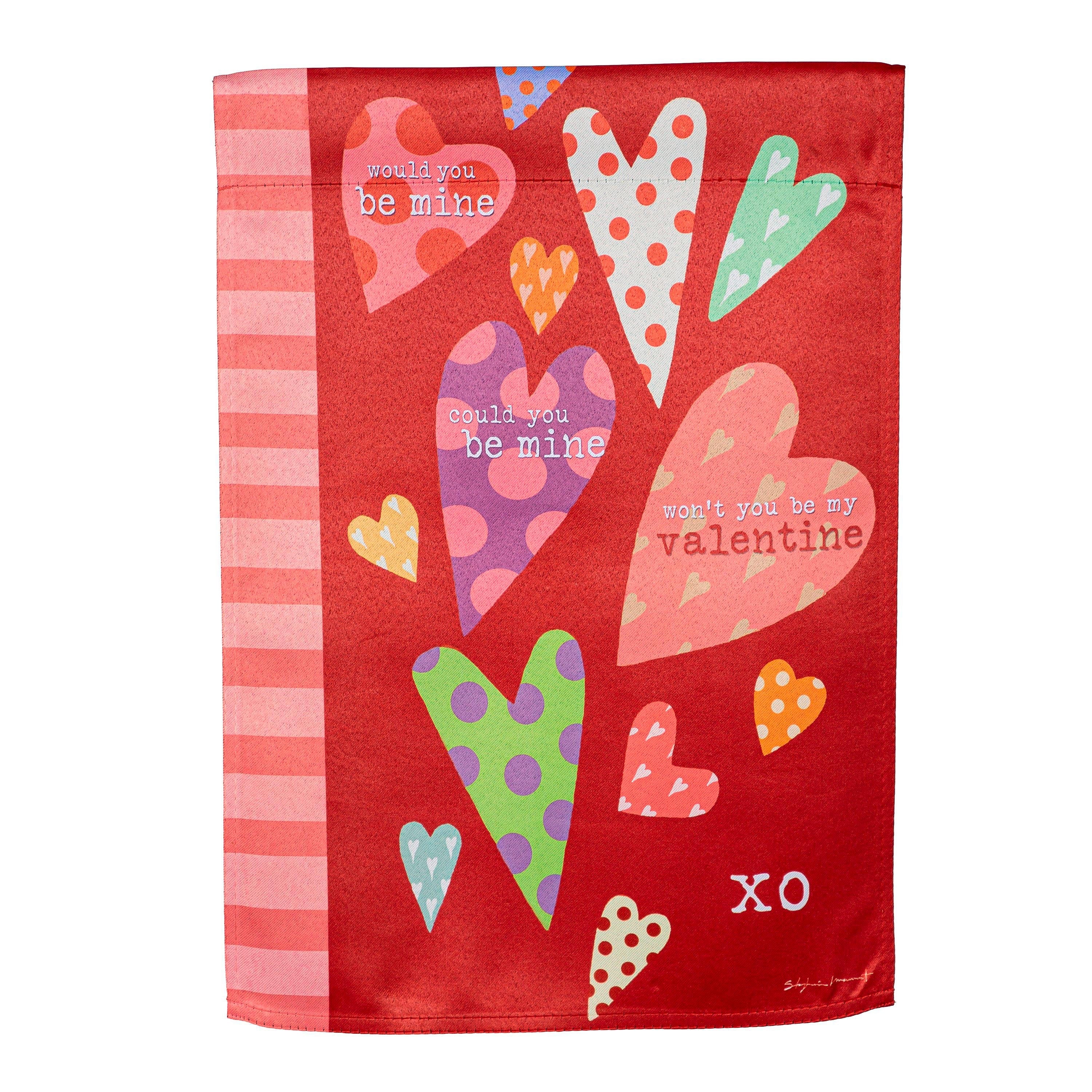Hearts of Love Suede House Flag - Sports Gifts, Sports Memorabilia, Sports Collectibles, Fan Shop