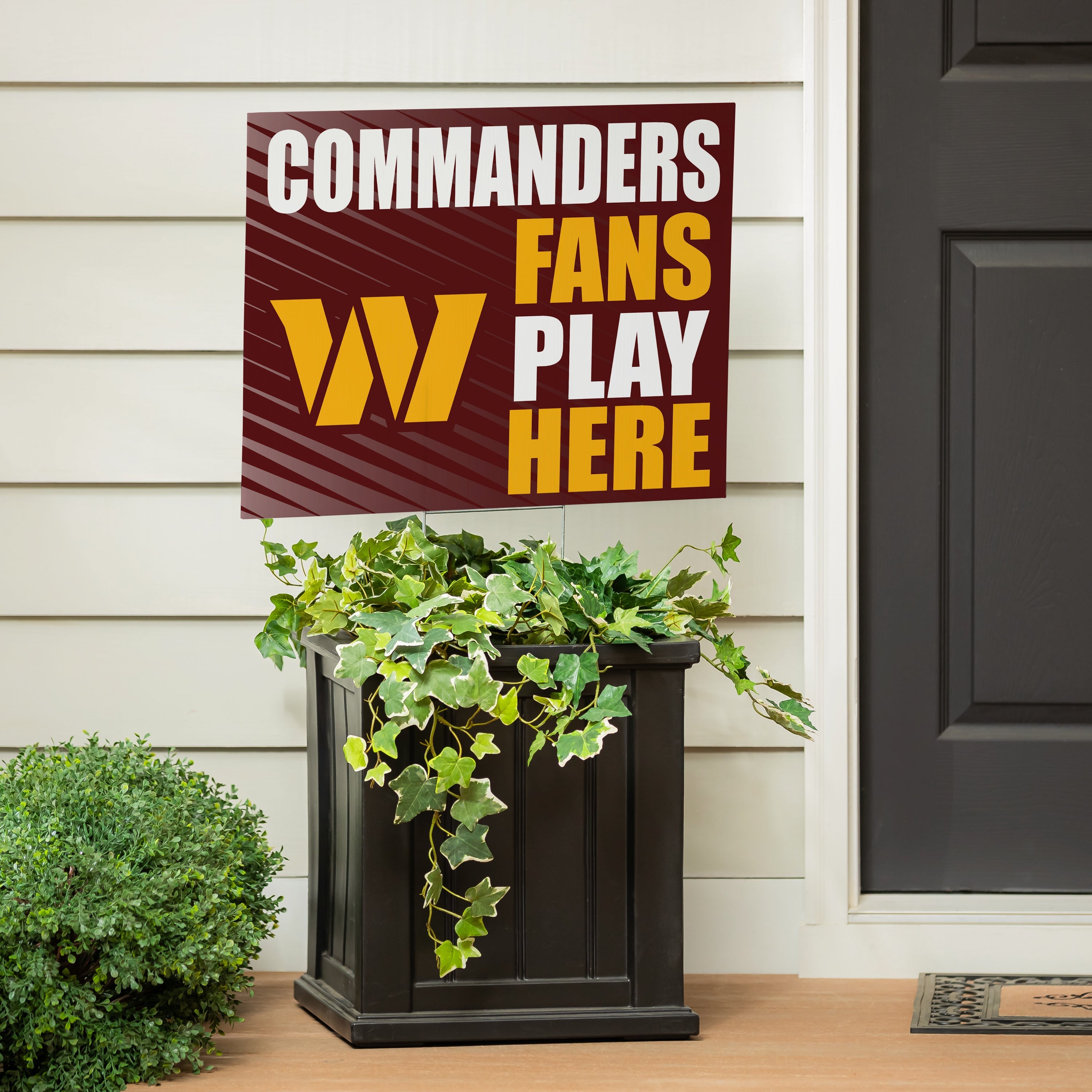 Washington Commanders Coroplast Yard Sign "Fans Play Here" - Sports Collectibles, Sports Memorabilia, Sports Fan Shop, Sports Gifts