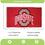 Ohio State University Single Sided Flag with 2 Grommets, 3'x5' - Sports Gifts, Sports Memorabilia, Sports Collectibles, Fan Shop