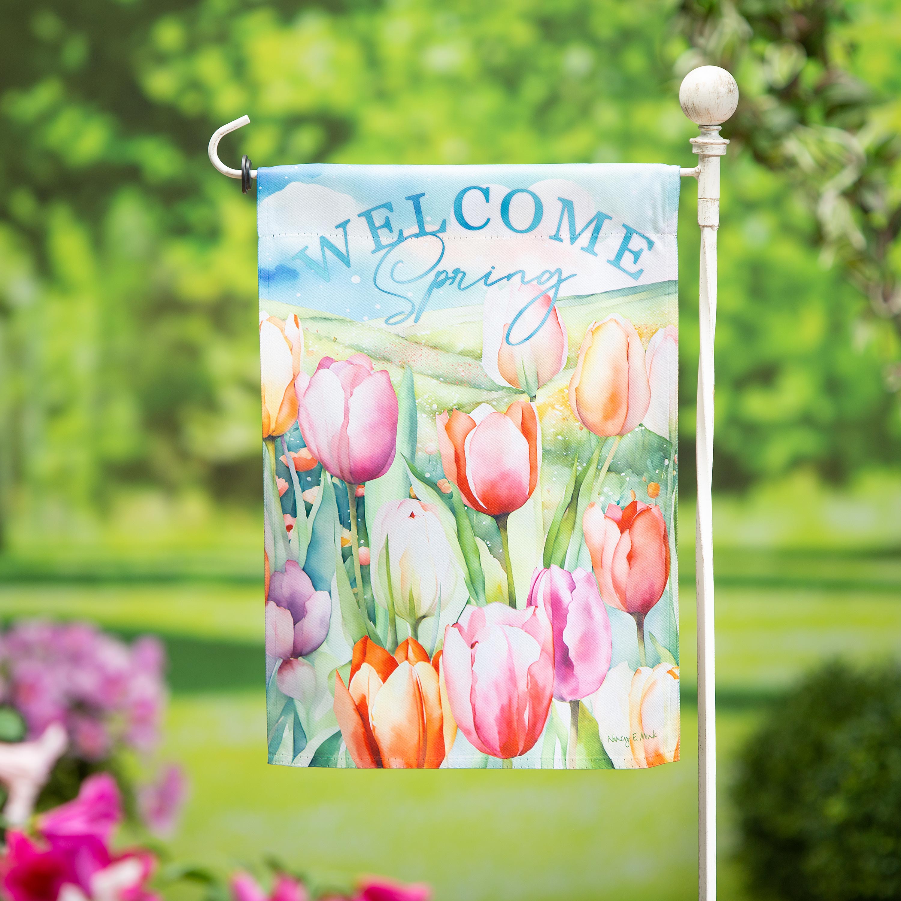 Tulip Fields Suede Garden Flag - Sports Collectibles, Sports Memorabilia, Sports Fan Shop, Sports Gifts