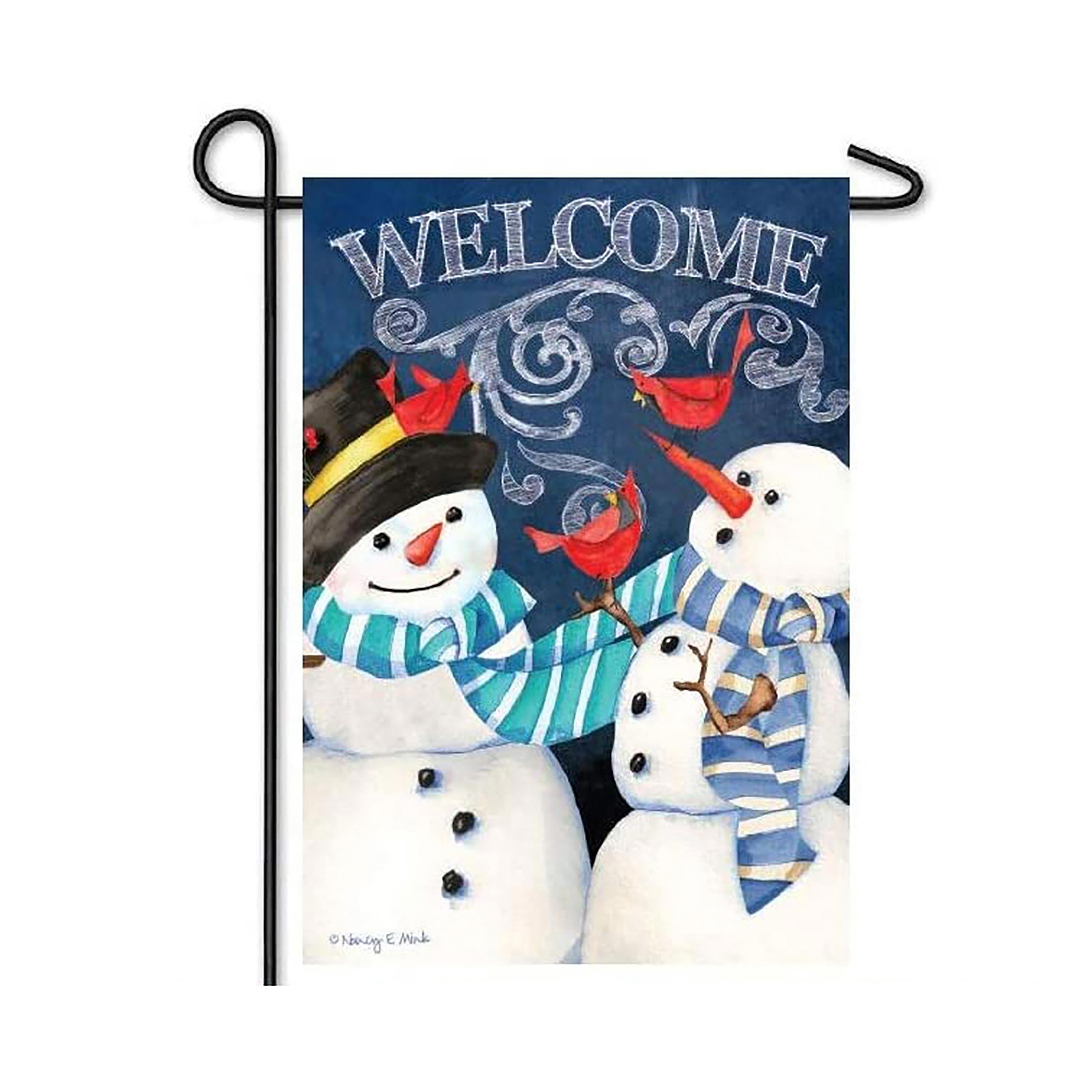 Snowman Welcome Garden Burlap Flag and Sassafras Mat Set (14B1152ECM+431152 ) - Sports Collectibles, Sports Memorabilia, Sports Fan Shop, Sports Gifts