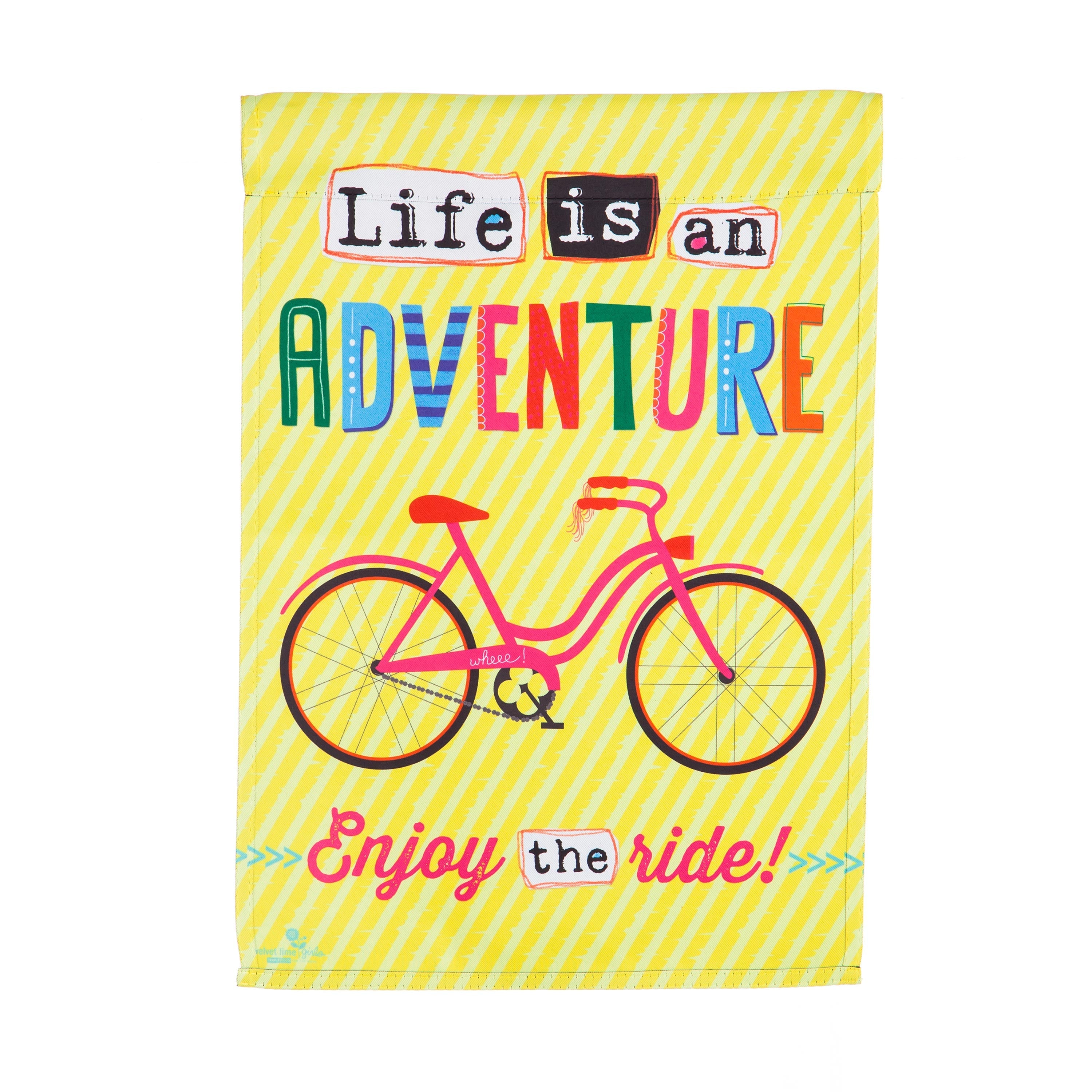 Life is an Adventure Garden Suede Flag - Sports Collectibles, Sports Memorabilia, Sports Fan Shop, Sports Gifts