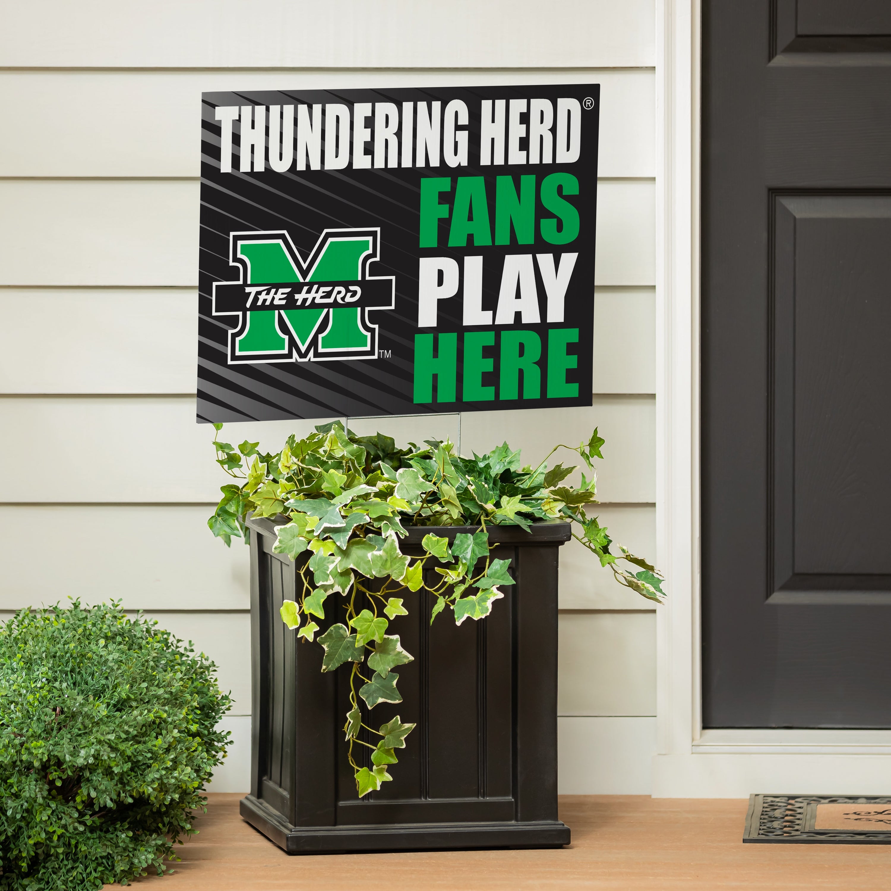 Marshall University Coroplast Yard Sign "Fans Play Here" - Sports Collectibles, Sports Memorabilia, Sports Fan Shop, Sports Gifts