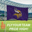 Minnesota Vikings Single Sided Estate Flag with 2 Grommets, 3'x5' - Sports Gifts, Sports Memorabilia, Sports Collectibles, Fan Shop