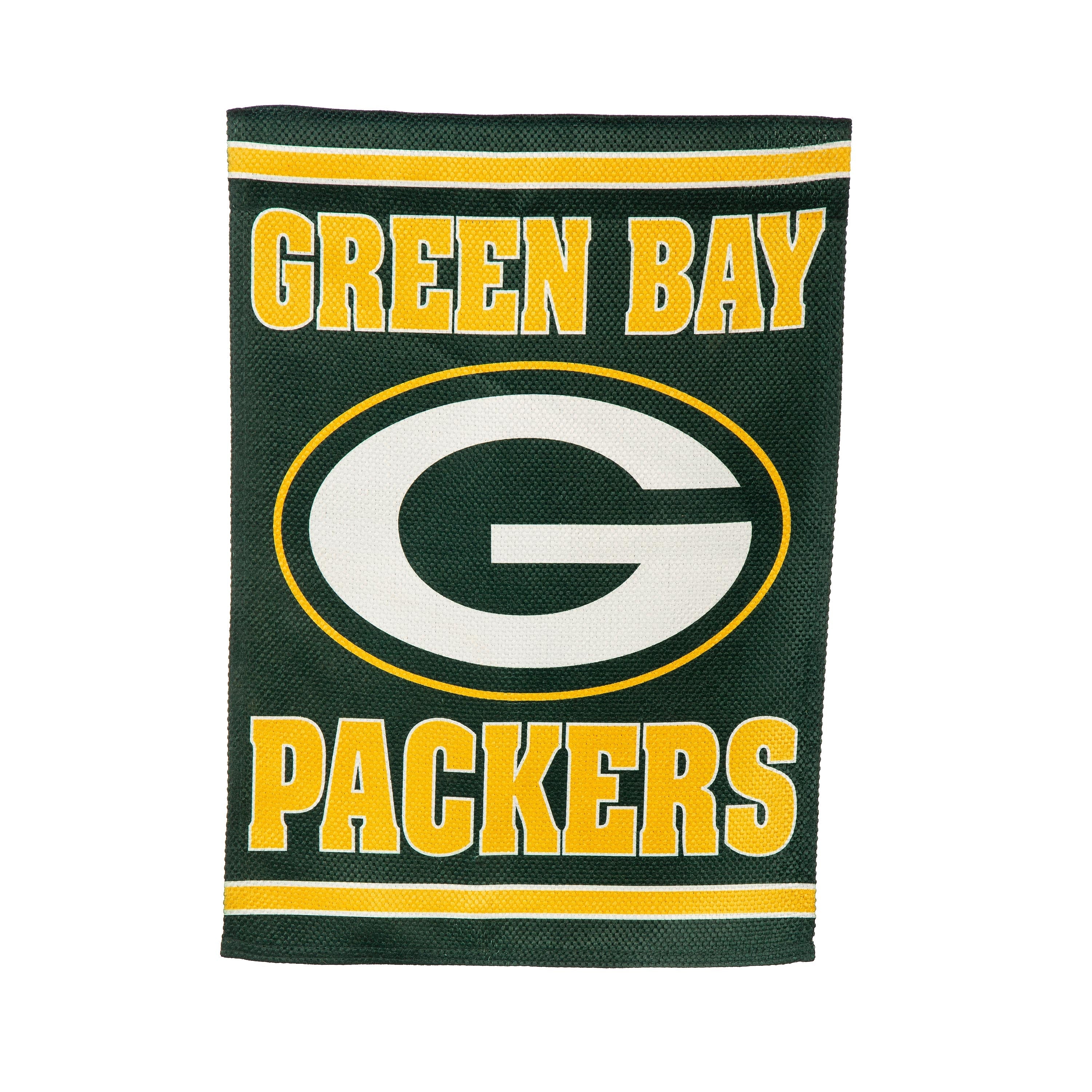 Embossed Suede Flag, GDN Size, Green Bay Packers - Sports Gifts, Sports Memorabilia, Sports Collectibles, Fan Shop