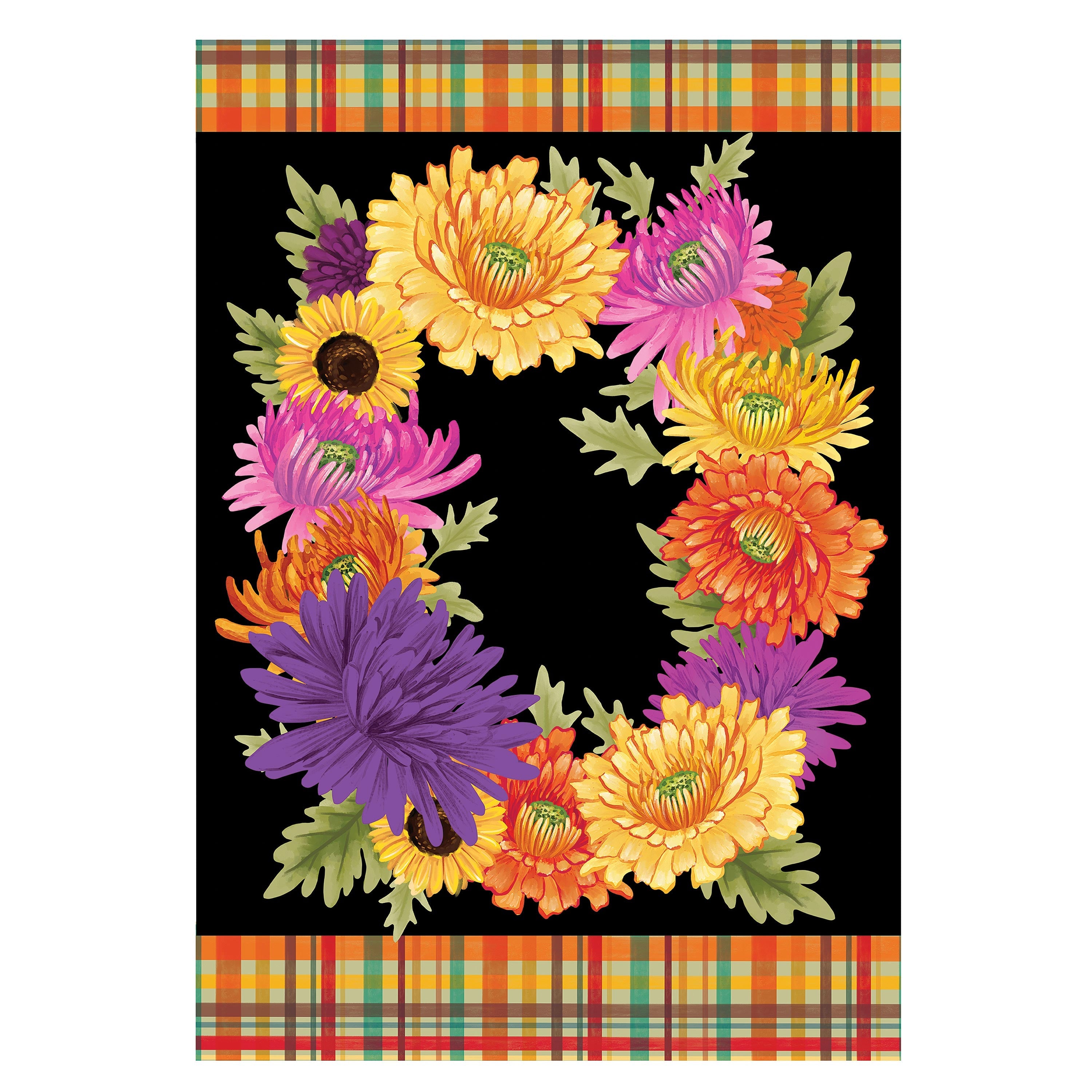 Fleur Of Mums Applique House Flag - Sports Collectibles, Sports Memorabilia, Sports Fan Shop, Sports Gifts