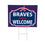 Atlanta Braves Coroplast Yard Sign, "Fans Welcome"