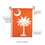South Carolina Palmetto, Orange Garden Applique Flag - Sports Collectibles, Sports Memorabilia, Sports Fan Shop, Sports Gifts