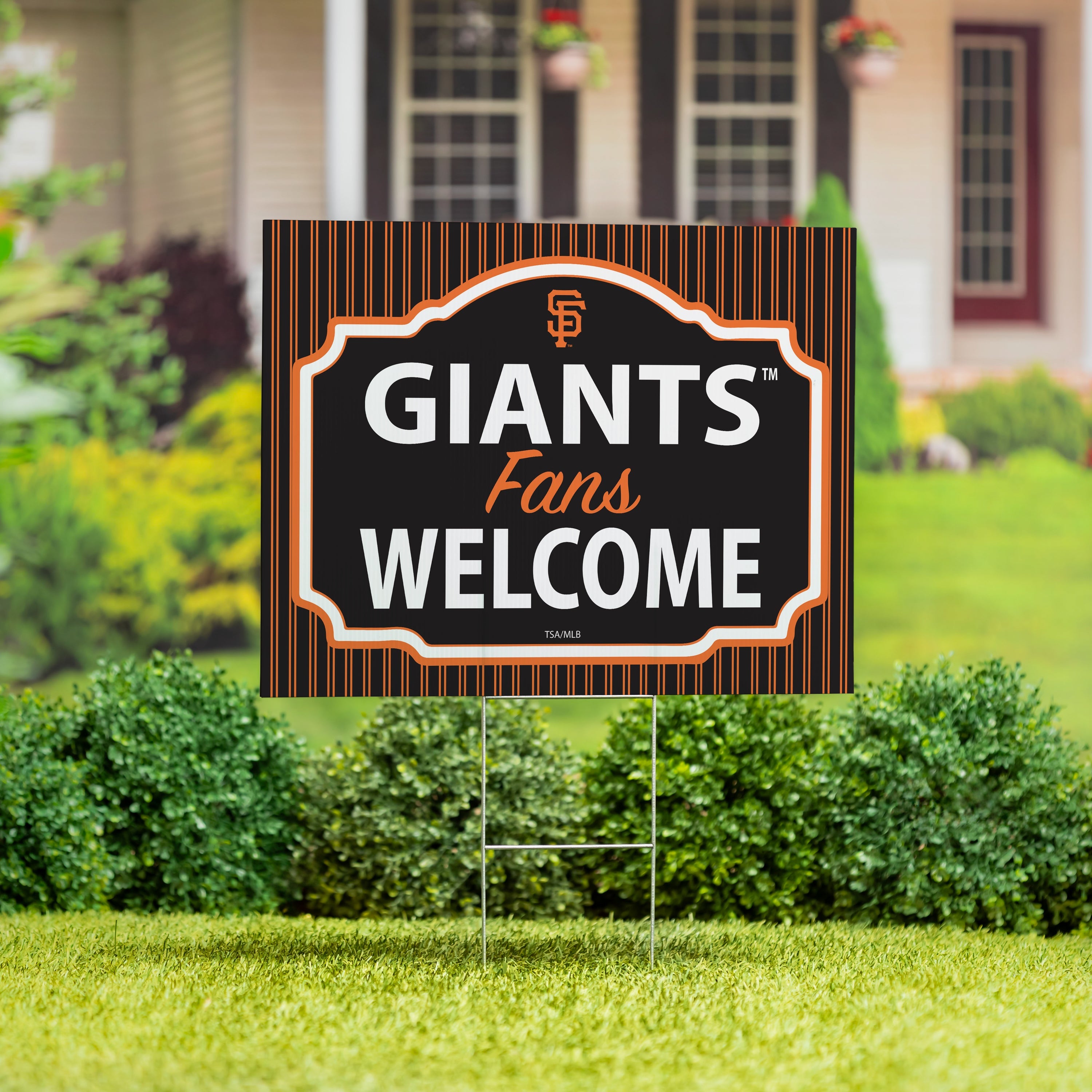 San Francisco Giants Coroplast Yard Sign, "Fans Welcome"