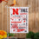 University of Nebraska, Moire Flag, GDN, Fall Seasonal - Sports Gifts, Sports Memorabilia, Sports Collectibles, Fan Shop