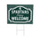 Michigan State University Coroplast Yard Sign, "Fans Welcome" - Sports Collectibles, Sports Memorabilia, Sports Fan Shop, Sports Gifts
