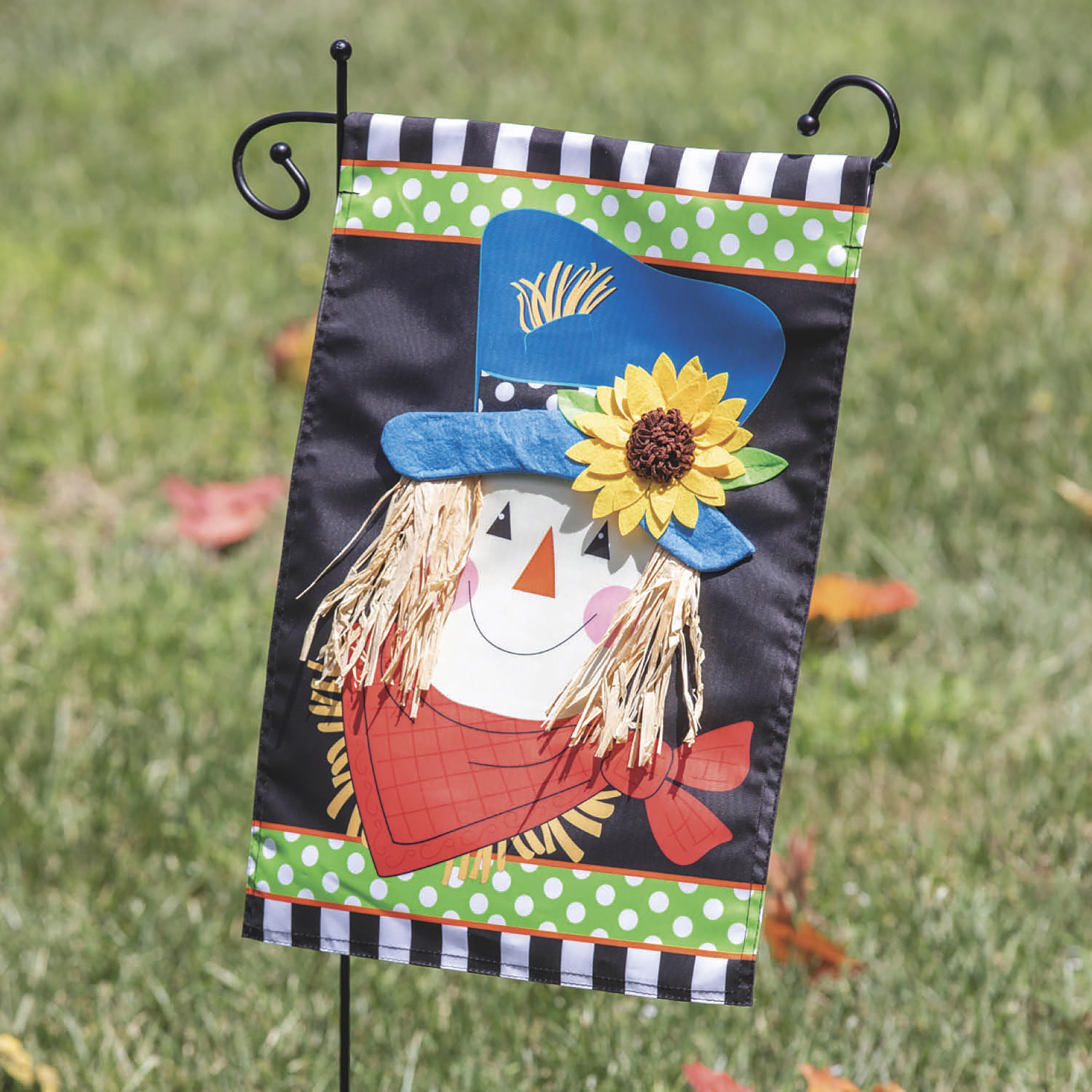 Scarecrow Friend Applique Garden Flag - Sports Collectibles, Sports Memorabilia, Sports Fan Shop, Sports Gifts