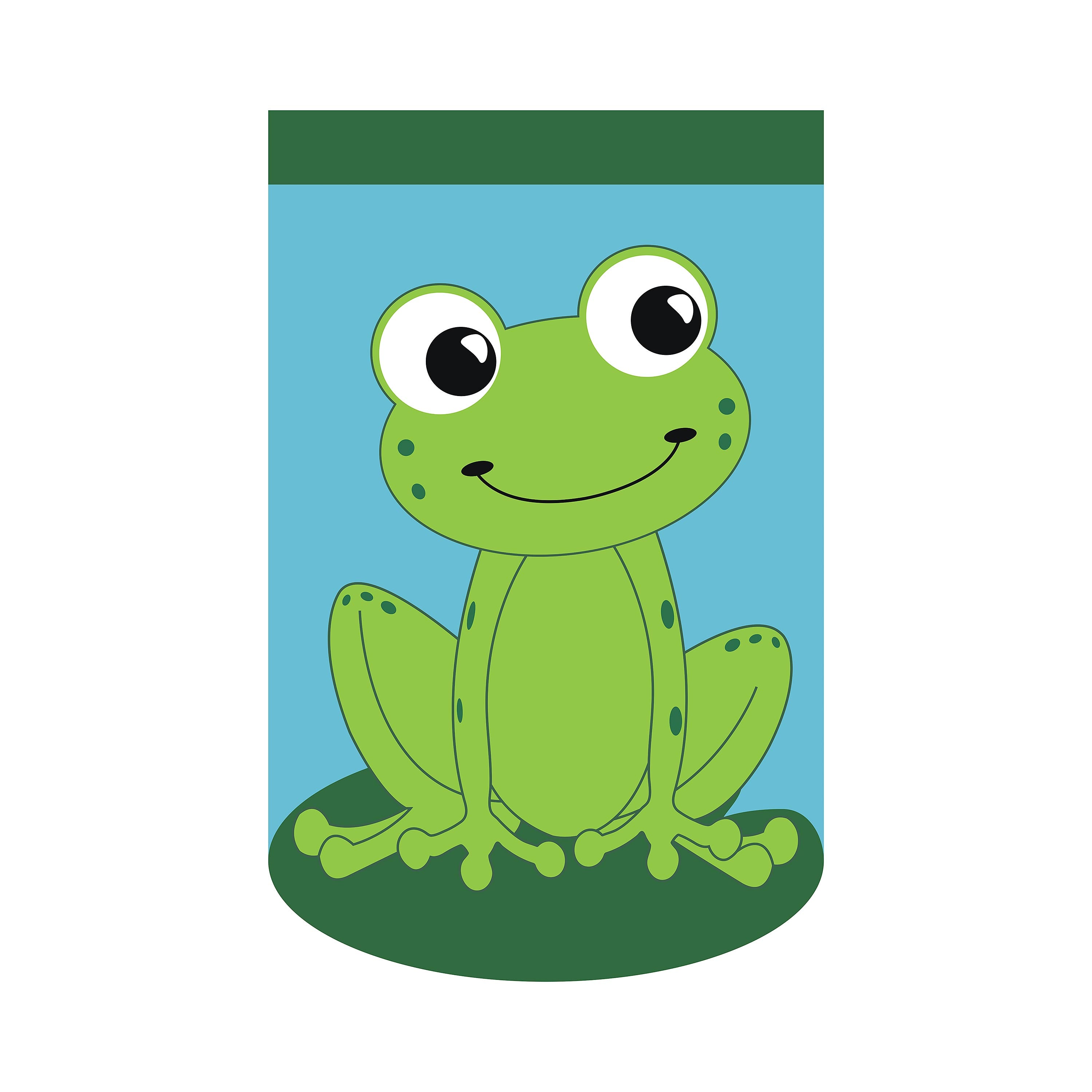 Frog Basic Applique House Flag - Sports Collectibles, Sports Memorabilia, Sports Fan Shop, Sports Gifts
