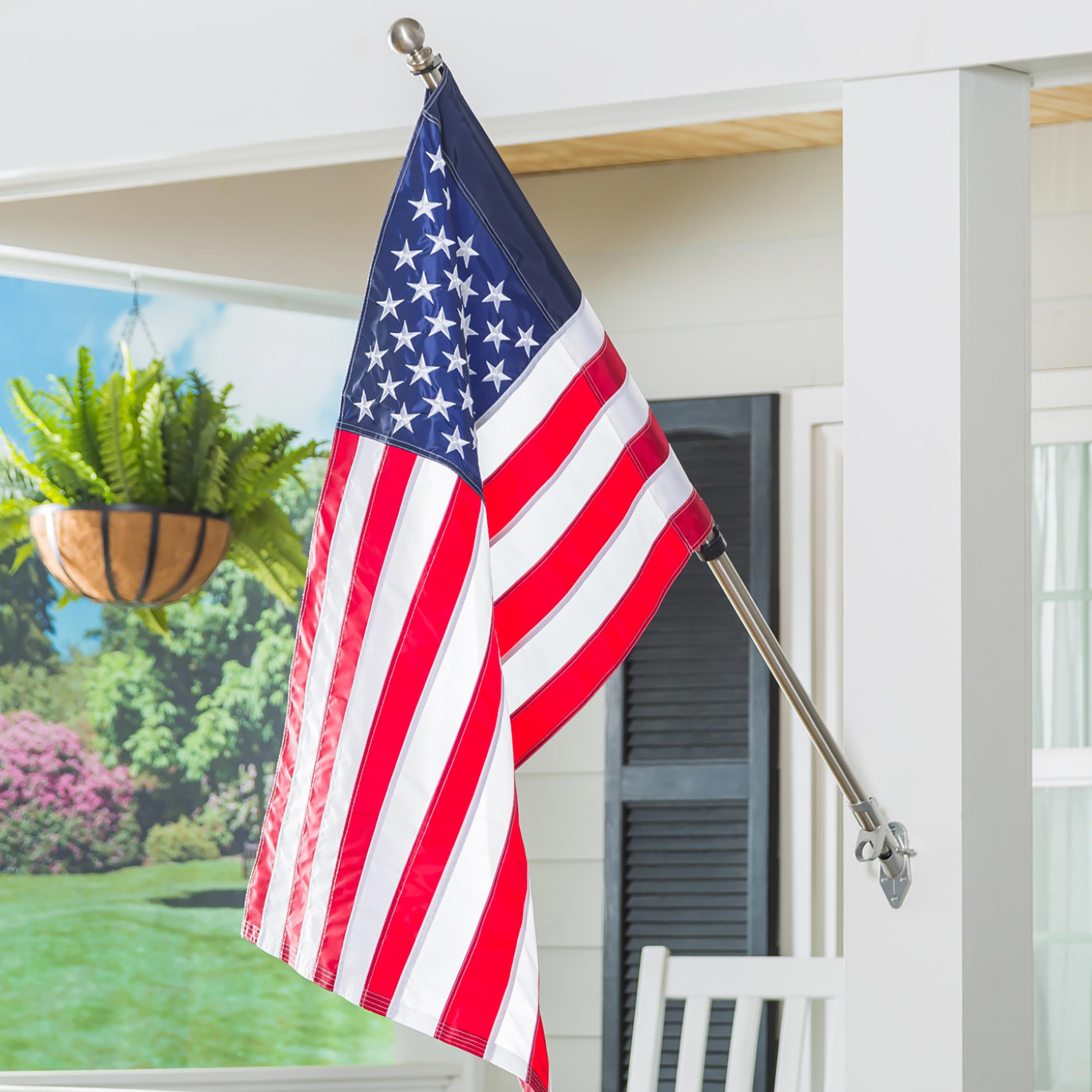 Extendable Metal House Flag Pole, Silver - Sports Collectibles, Sports Memorabilia, Sports Fan Shop, Sports Gifts