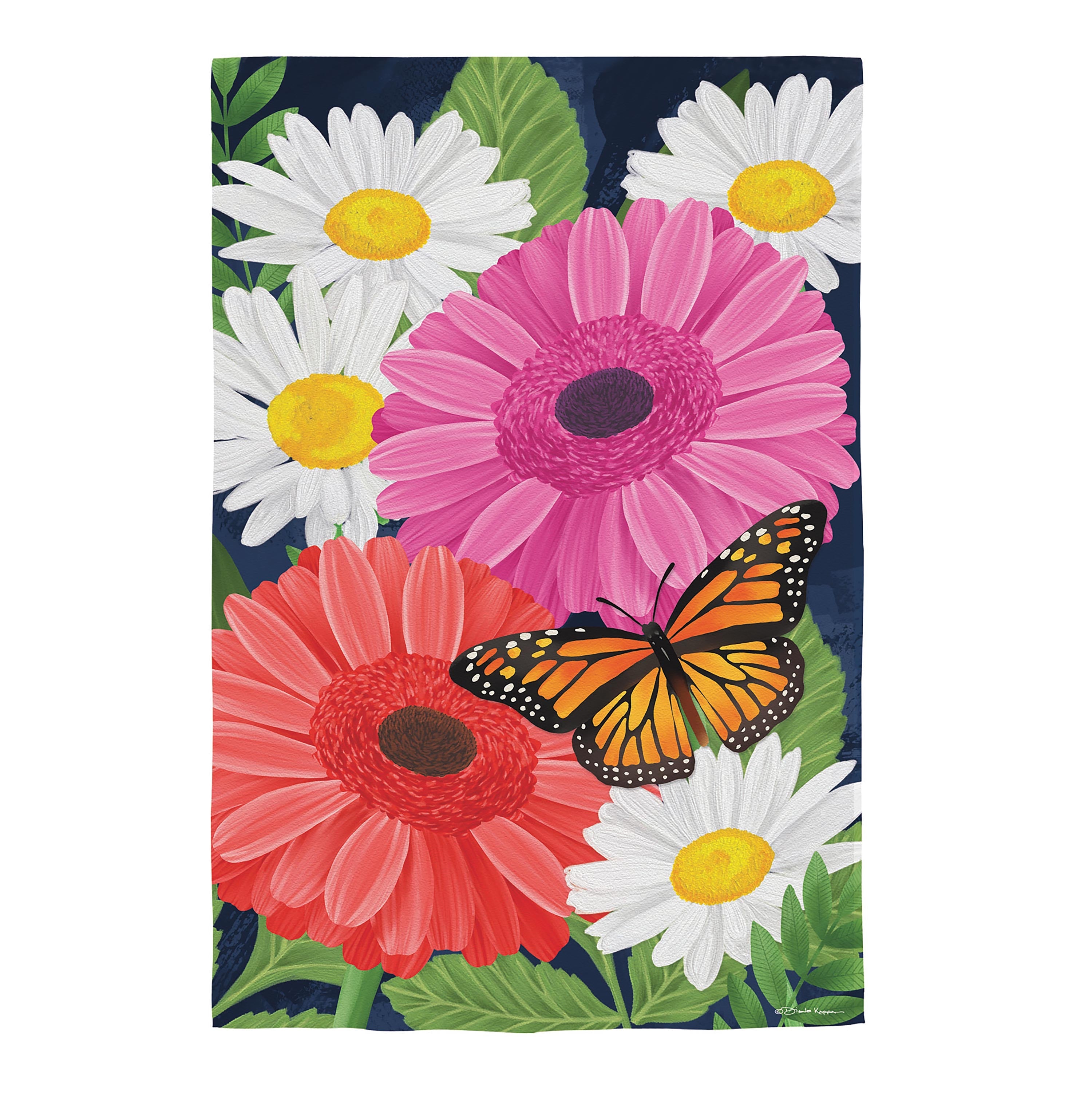 Gerbera Daisy Burlap House Flag - Sports Collectibles, Sports Memorabilia, Sports Fan Shop, Sports Gifts