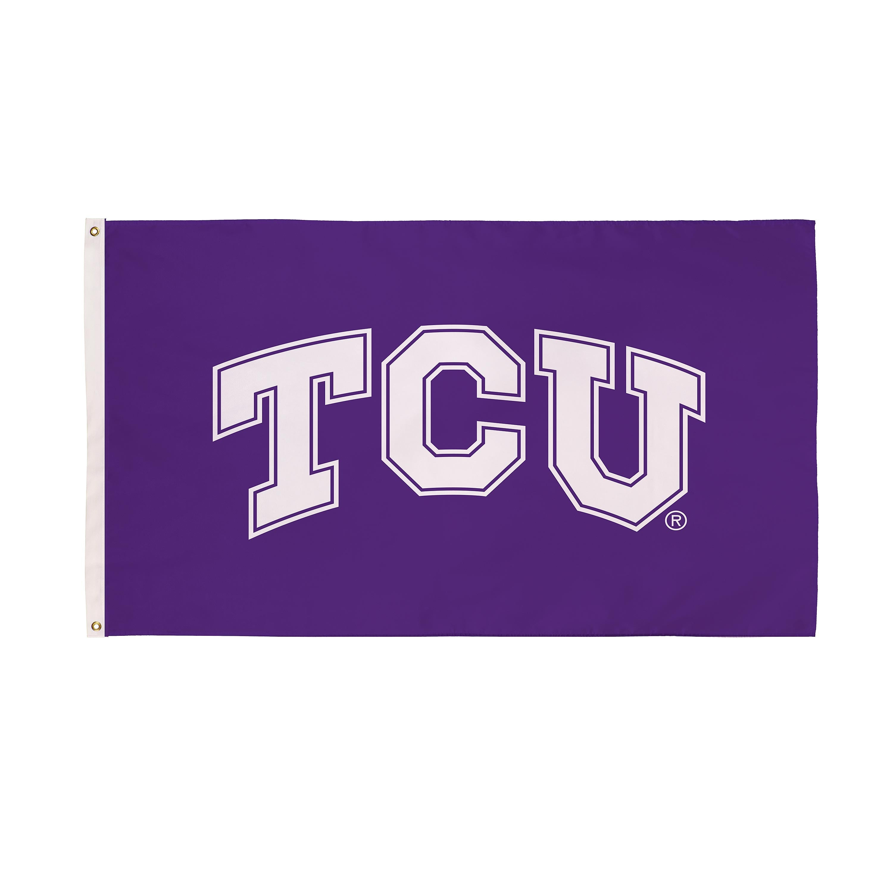 3'x5' Single Sided Flag w/ 2 Grommets, Texas Christian University - Sports Gifts, Sports Memorabilia, Sports Collectibles, Fan Shop