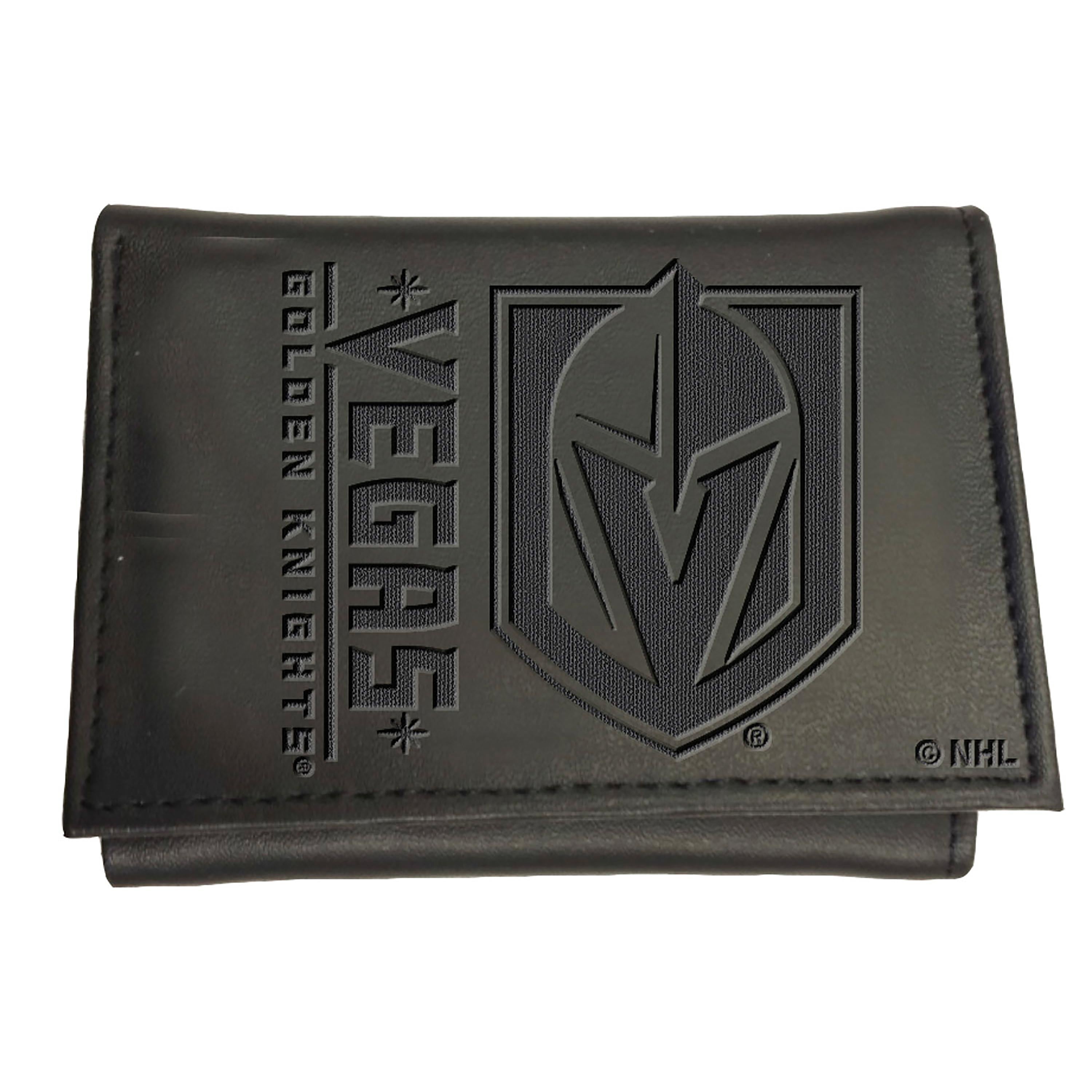 Vegas Golden Knights, Tri-Fold Wallet, Black - Sports Gifts, Sports Memorabilia, Sports Collectibles, Fan Shop