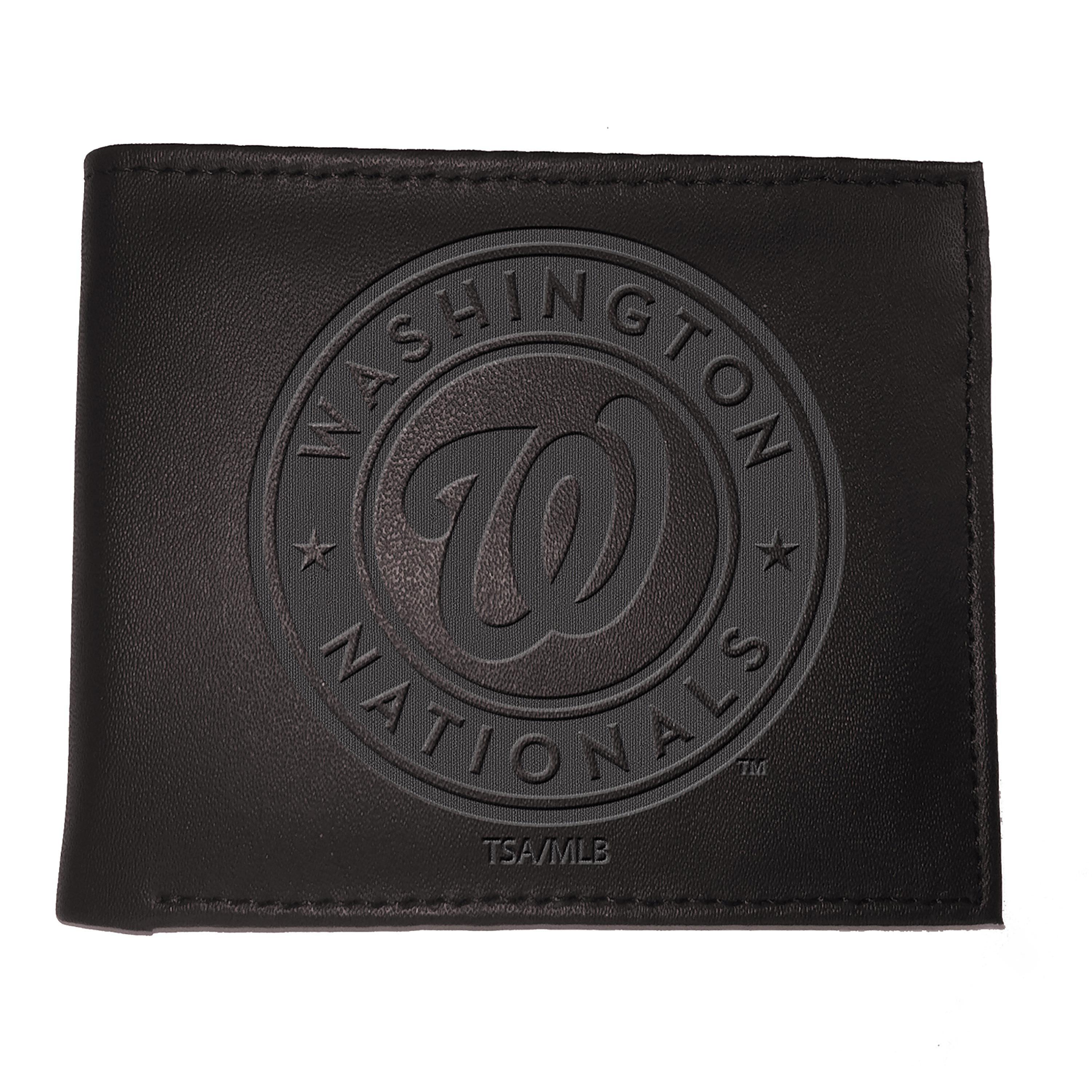Washington Nationals Bi-Fold Wallet Black - Sports Gifts, Sports Memorabilia, Sports Collectibles, Fan Shop