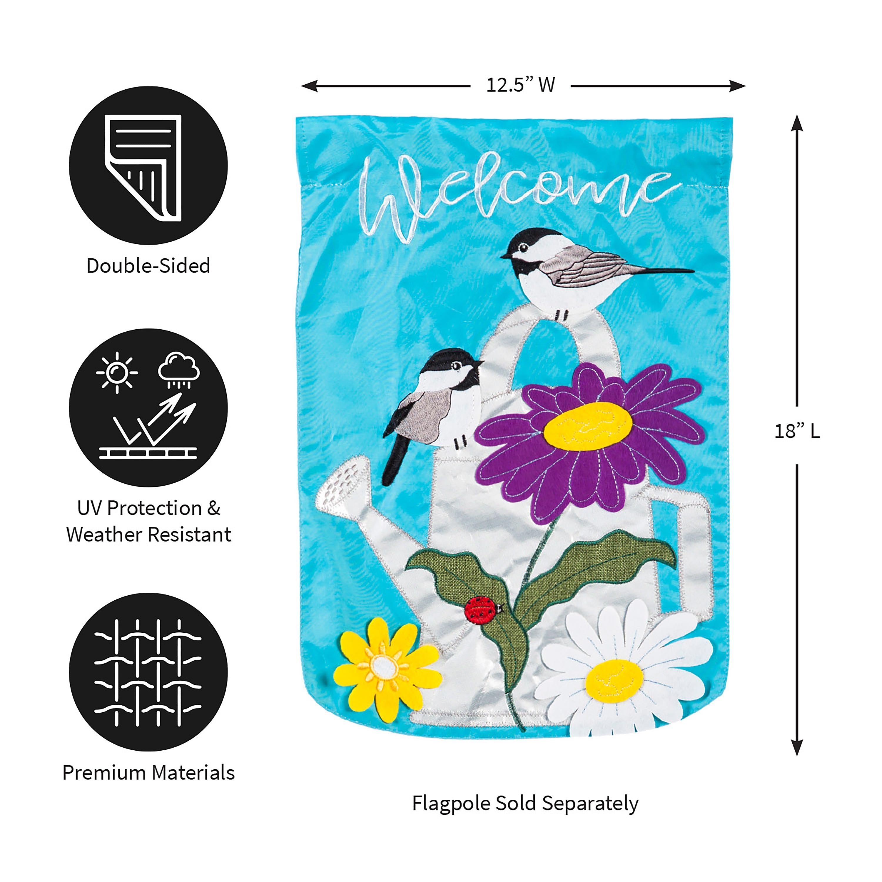 Chickadee Garden Garden Applique Flag - Sports Collectibles, Sports Memorabilia, Sports Fan Shop, Sports Gifts
