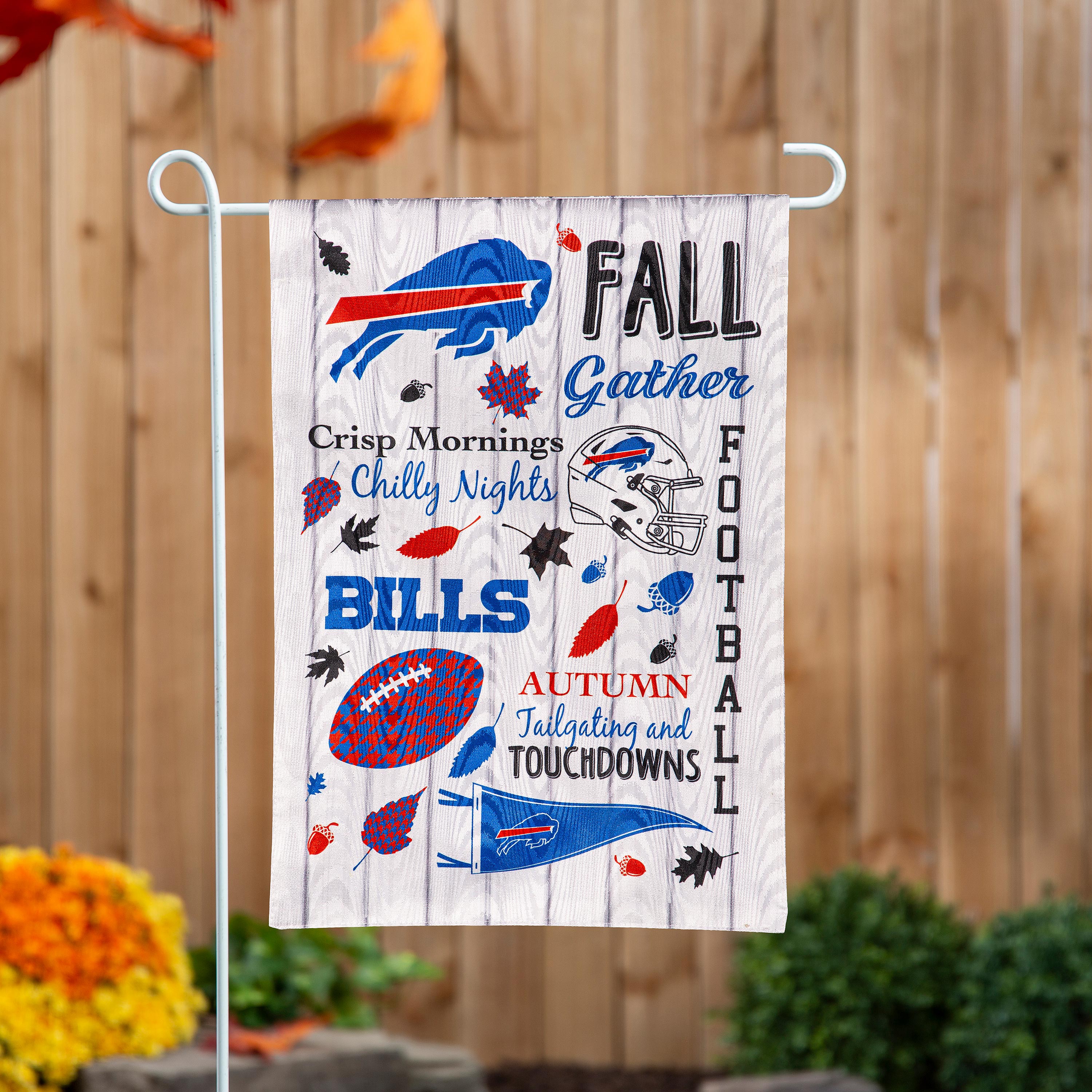 Buffalo Bills, Moire Flag, GDN, Fall Seasonal - Sports Gifts, Sports Memorabilia, Sports Collectibles, Fan Shop