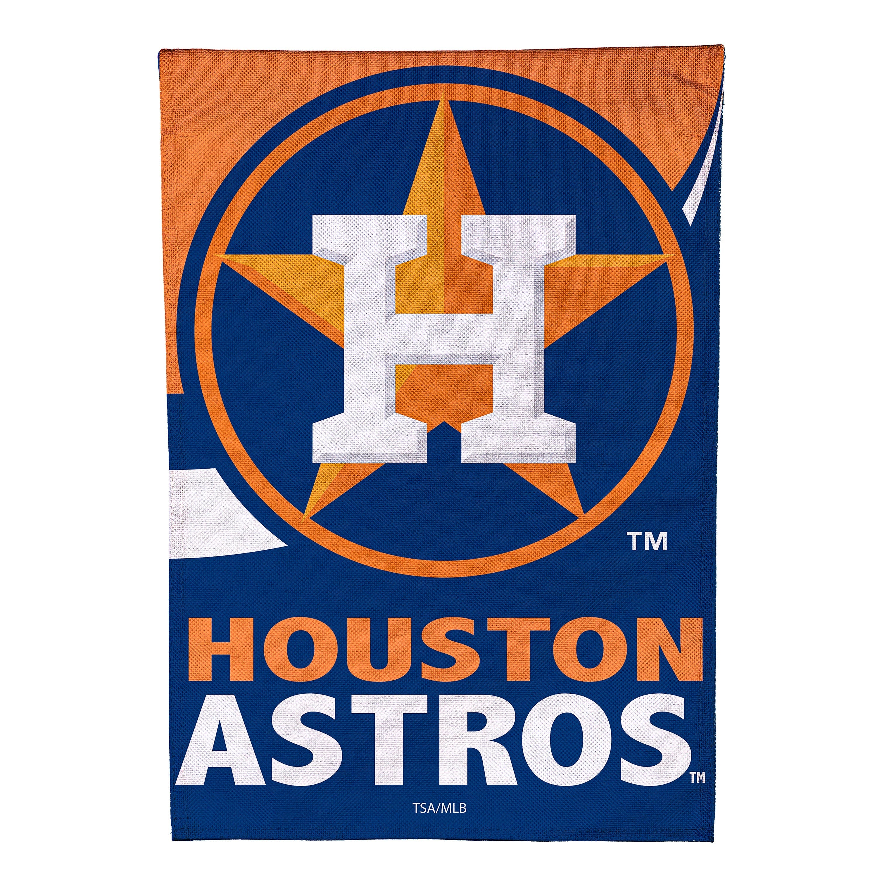 Houston Astros Burlap House Flag - Sports Collectibles, Sports Memorabilia, Sports Fan Shop, Sports Gifts