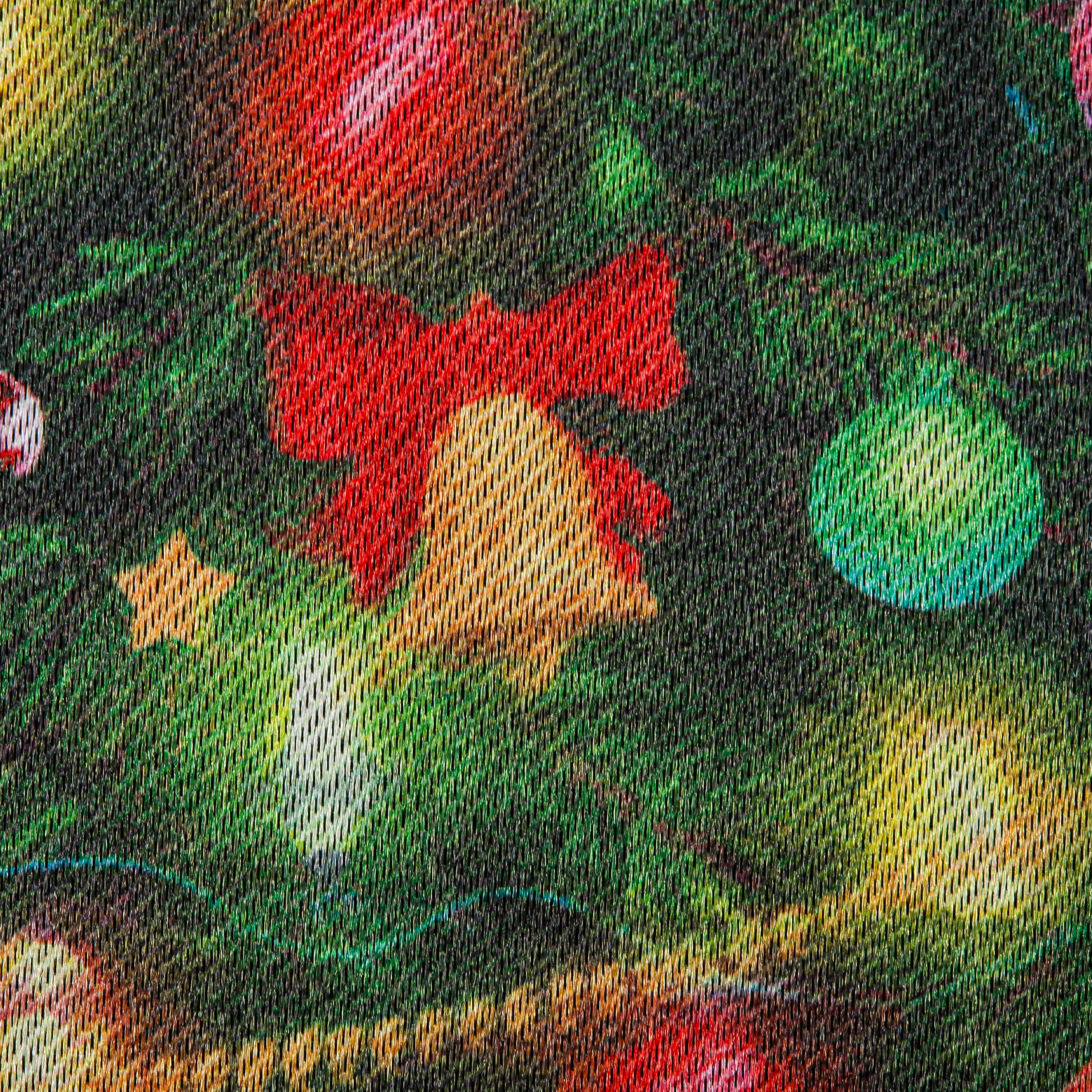 Santa's Sleigh on Christmas Garden Lustre Flag - Sports Collectibles, Sports Memorabilia, Sports Fan Shop, Sports Gifts