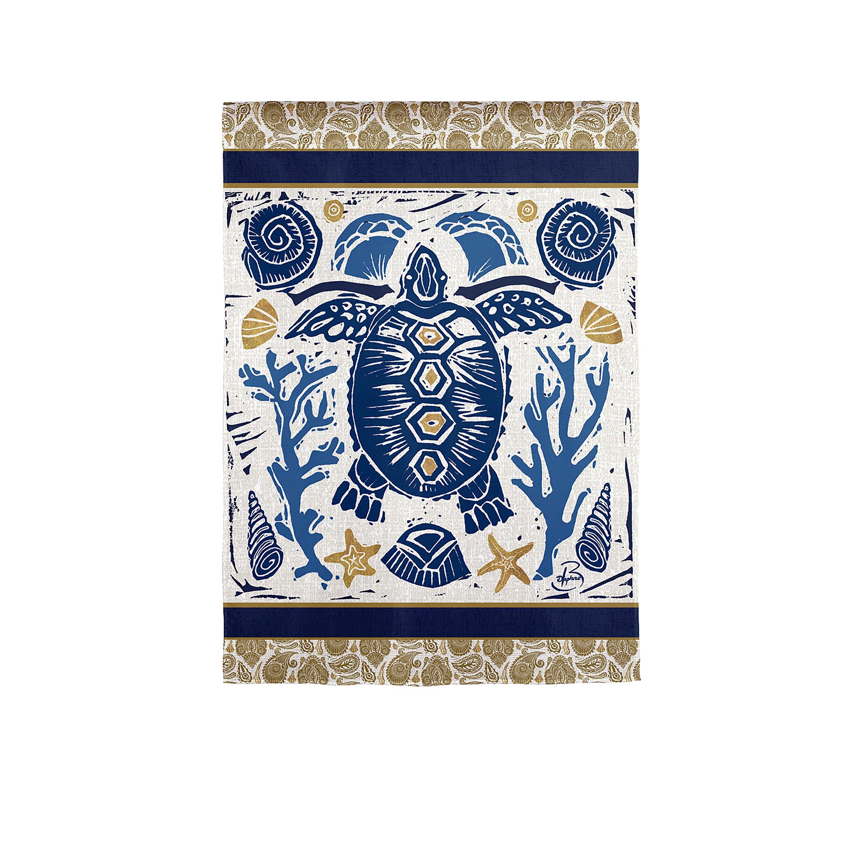 Primitive Sea Garden Suede Flag - Sports Collectibles, Sports Memorabilia, Sports Fan Shop, Sports Gifts