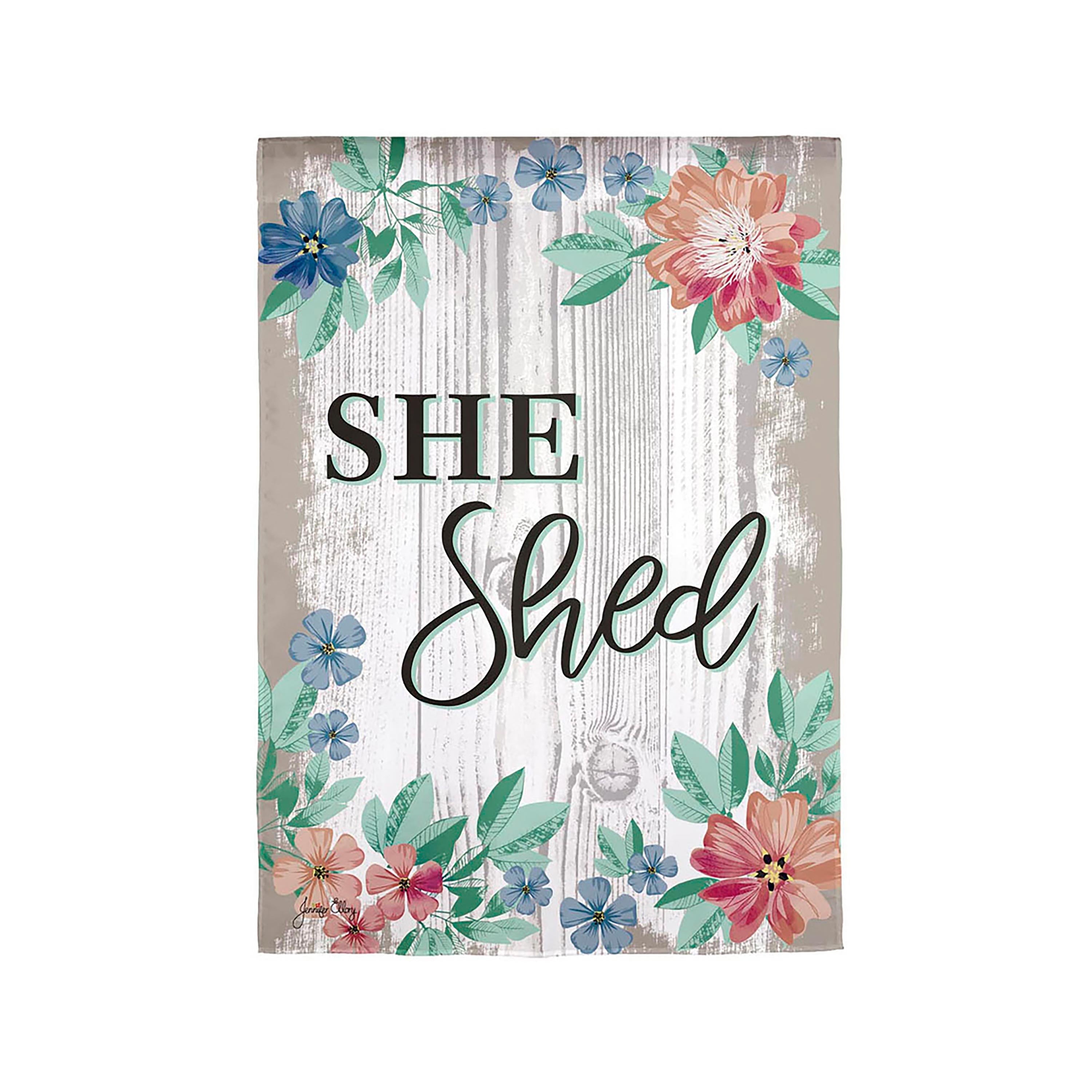 She Shed Garden Suede Flag - Sports Collectibles, Sports Memorabilia, Sports Fan Shop, Sports Gifts