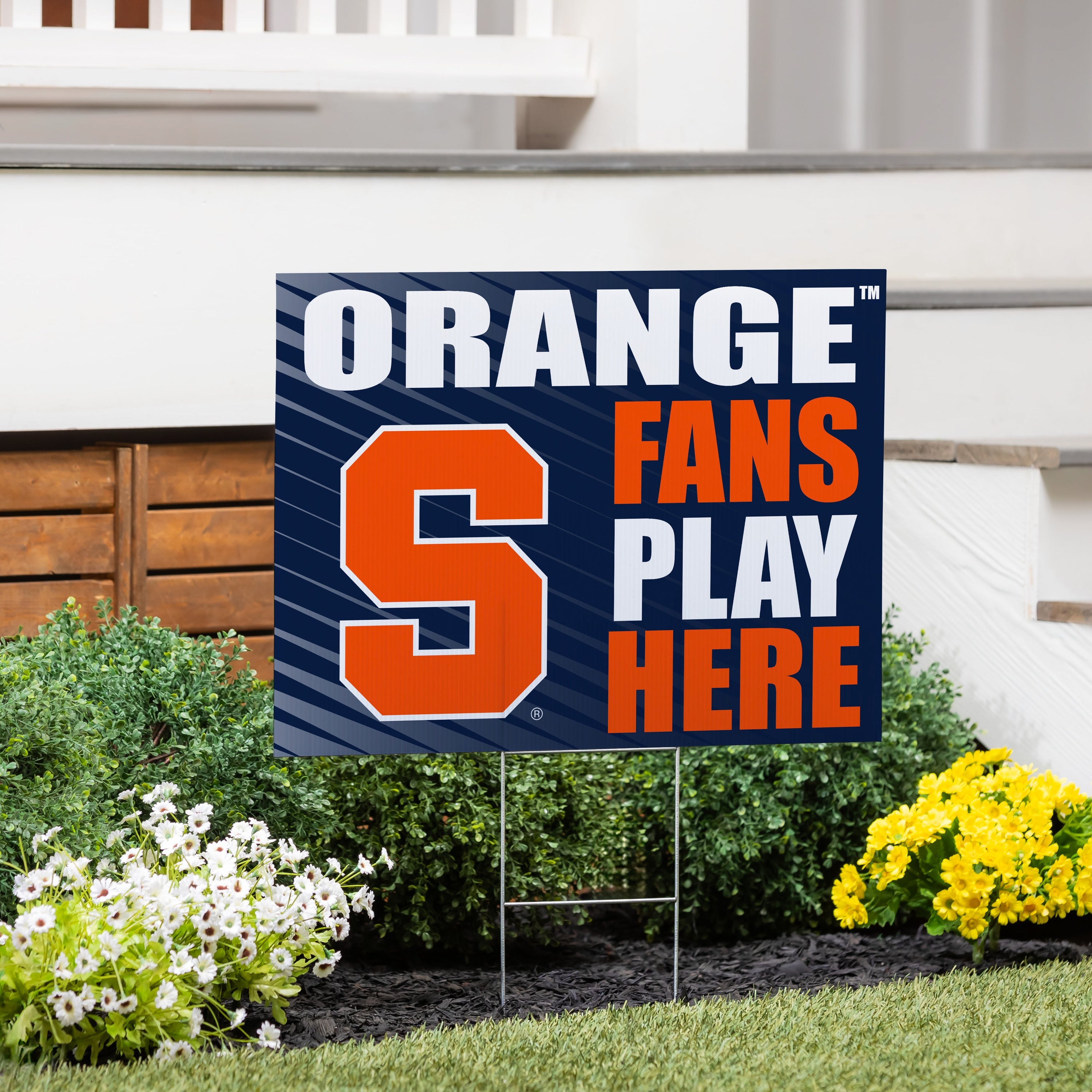 Syracuse University Coroplast Yard Sign "Fans Play Here" - Sports Collectibles, Sports Memorabilia, Sports Fan Shop, Sports Gifts