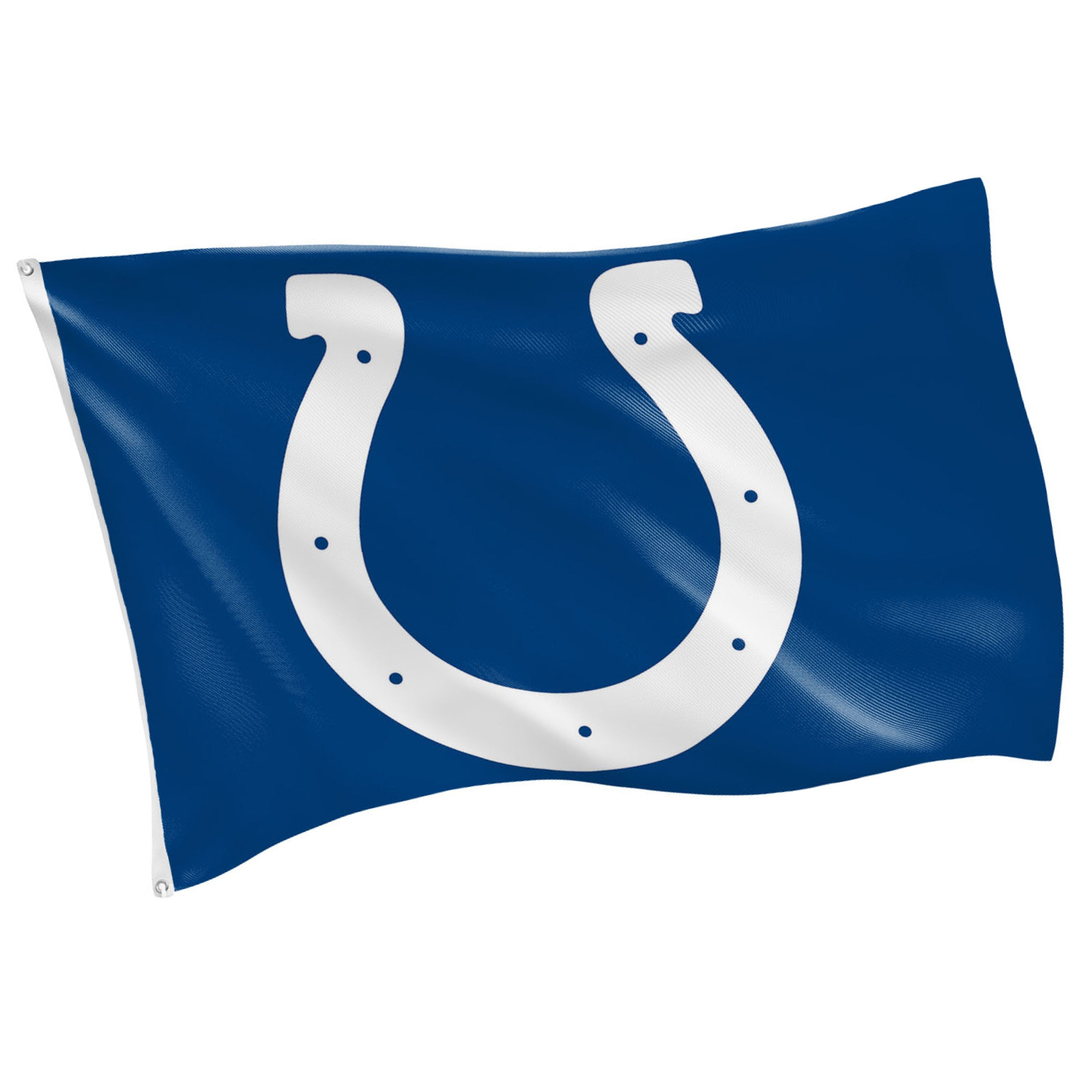 Indianapolis Colts Single Sided Flag w/ 2 Grommets, 3'x5' - Sports Gifts, Sports Memorabilia, Sports Collectibles, Fan Shop