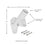 2-Position Cast Iron House Flag Bracket, White
