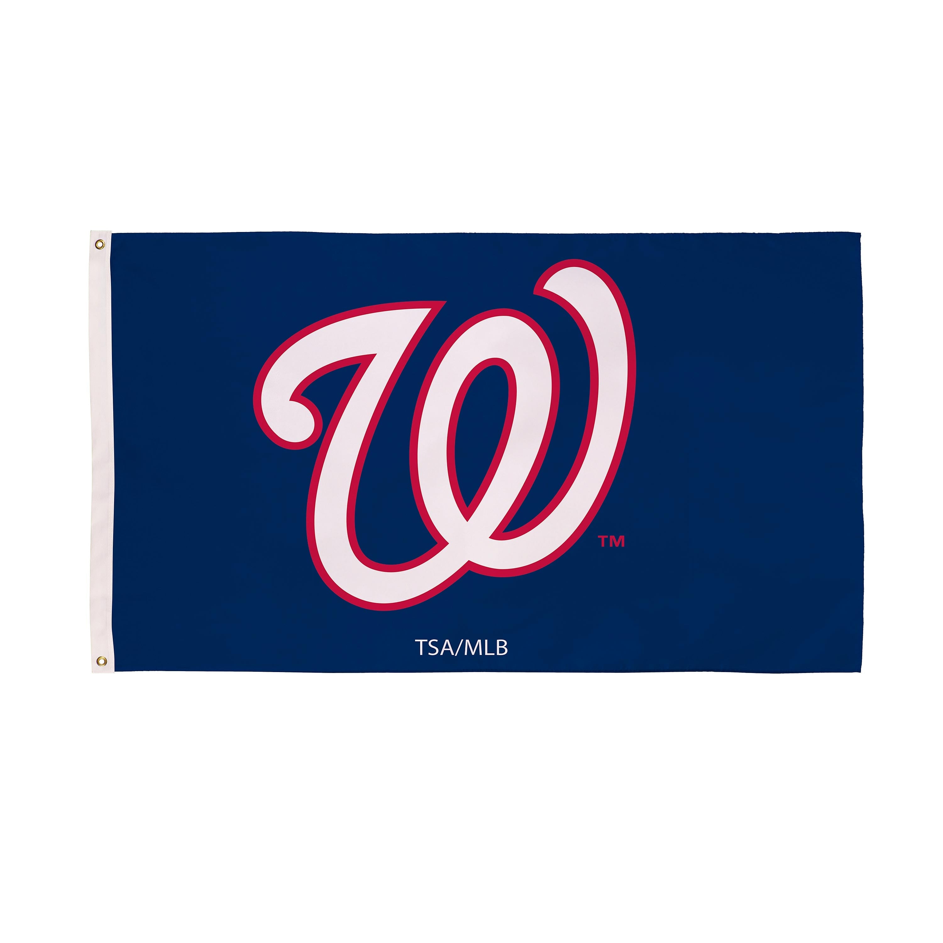 Washington Nationals, 3'x5' Single Sided Flag w/ 2 Grommets - Sports Collectibles, Sports Memorabilia, Sports Fan Shop, Sports Gifts