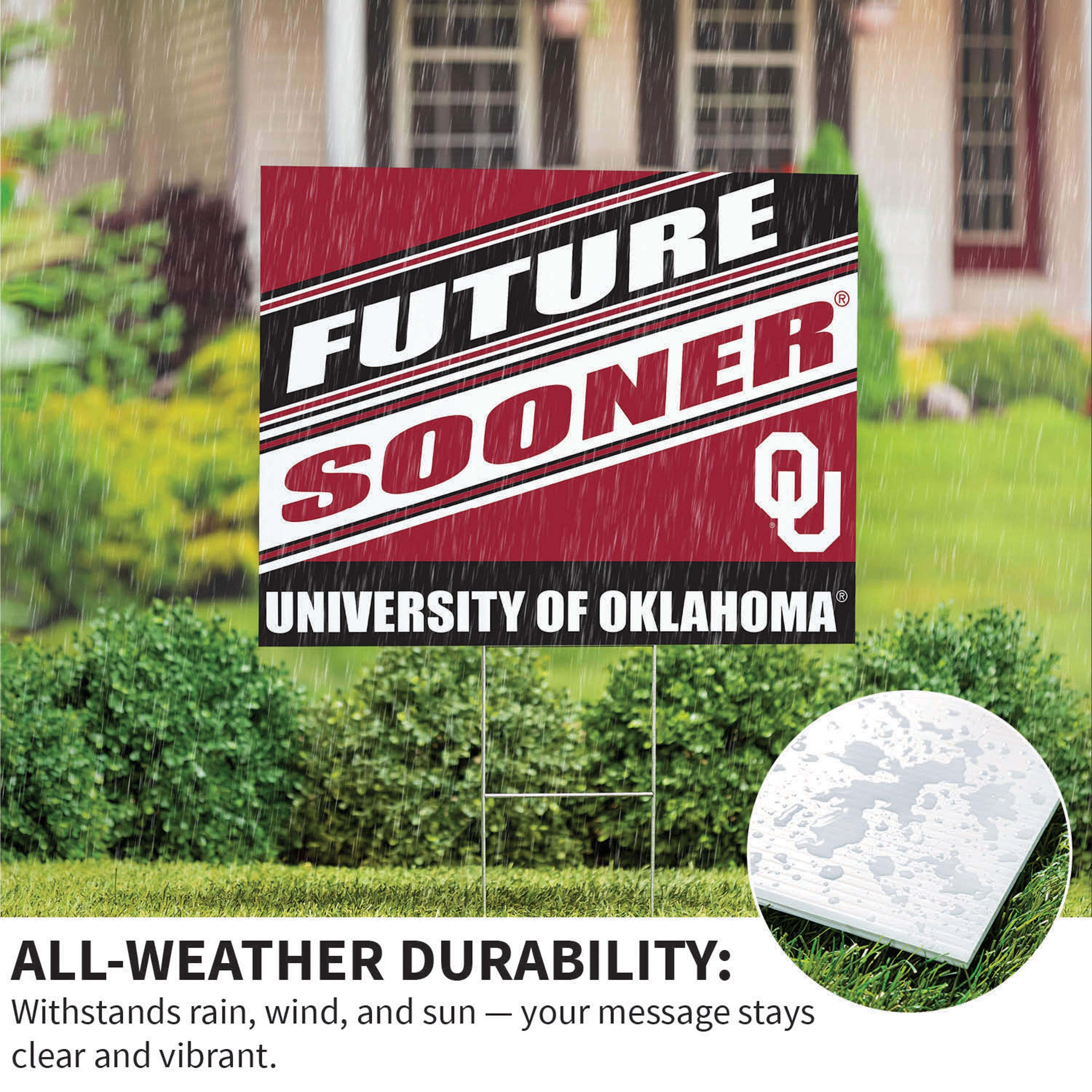 University of Oklahoma Coroplast Yard Sign, Future Student - Sports Collectibles, Sports Memorabilia, Sports Fan Shop, Sports Gifts