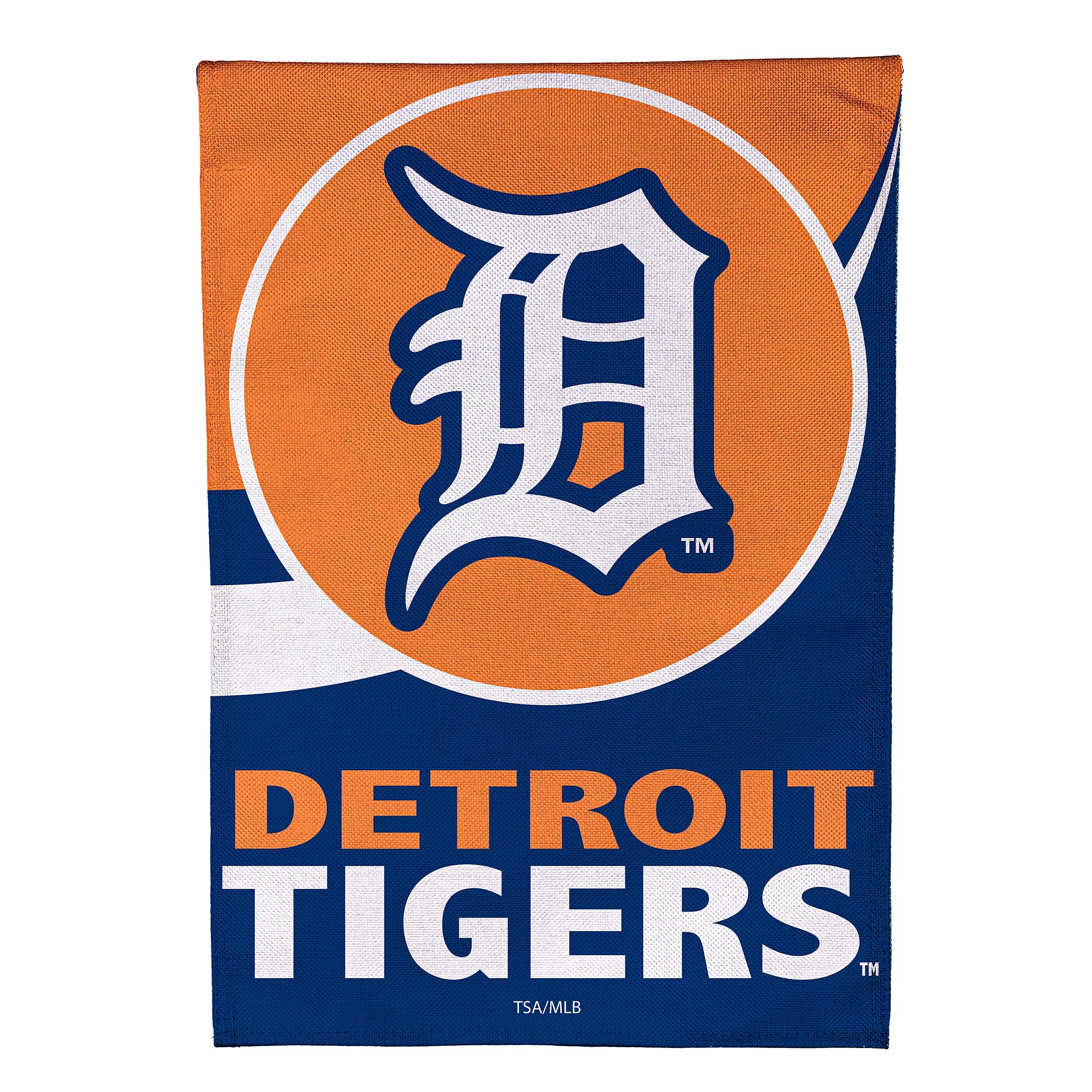 Detroit Tigers Burlap Garden Flag - Sports Collectibles, Sports Memorabilia, Sports Fan Shop, Sports Gifts