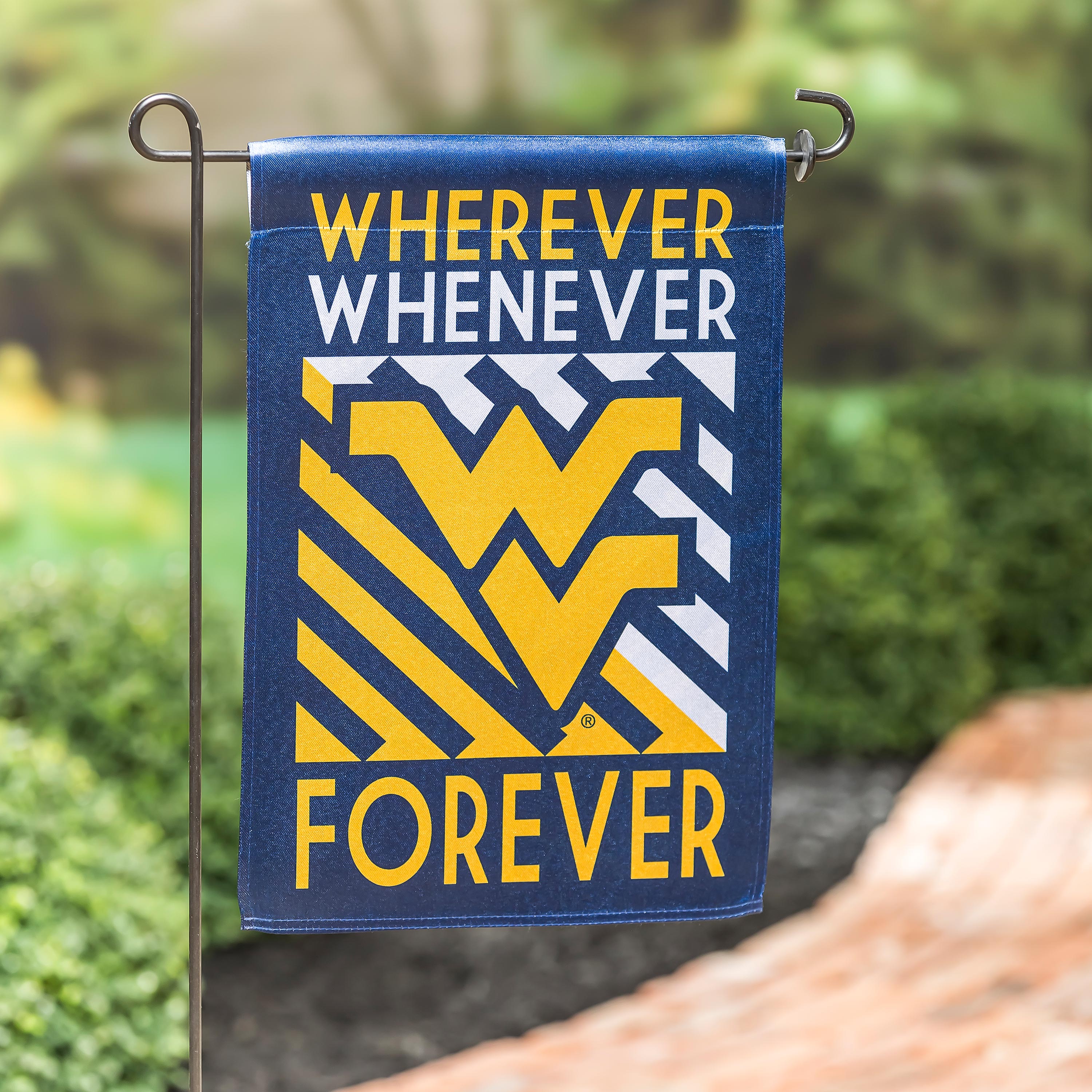 West Virginia University WWF Fan Garden Flag - Sports Collectibles, Sports Memorabilia, Sports Fan Shop, Sports Gifts