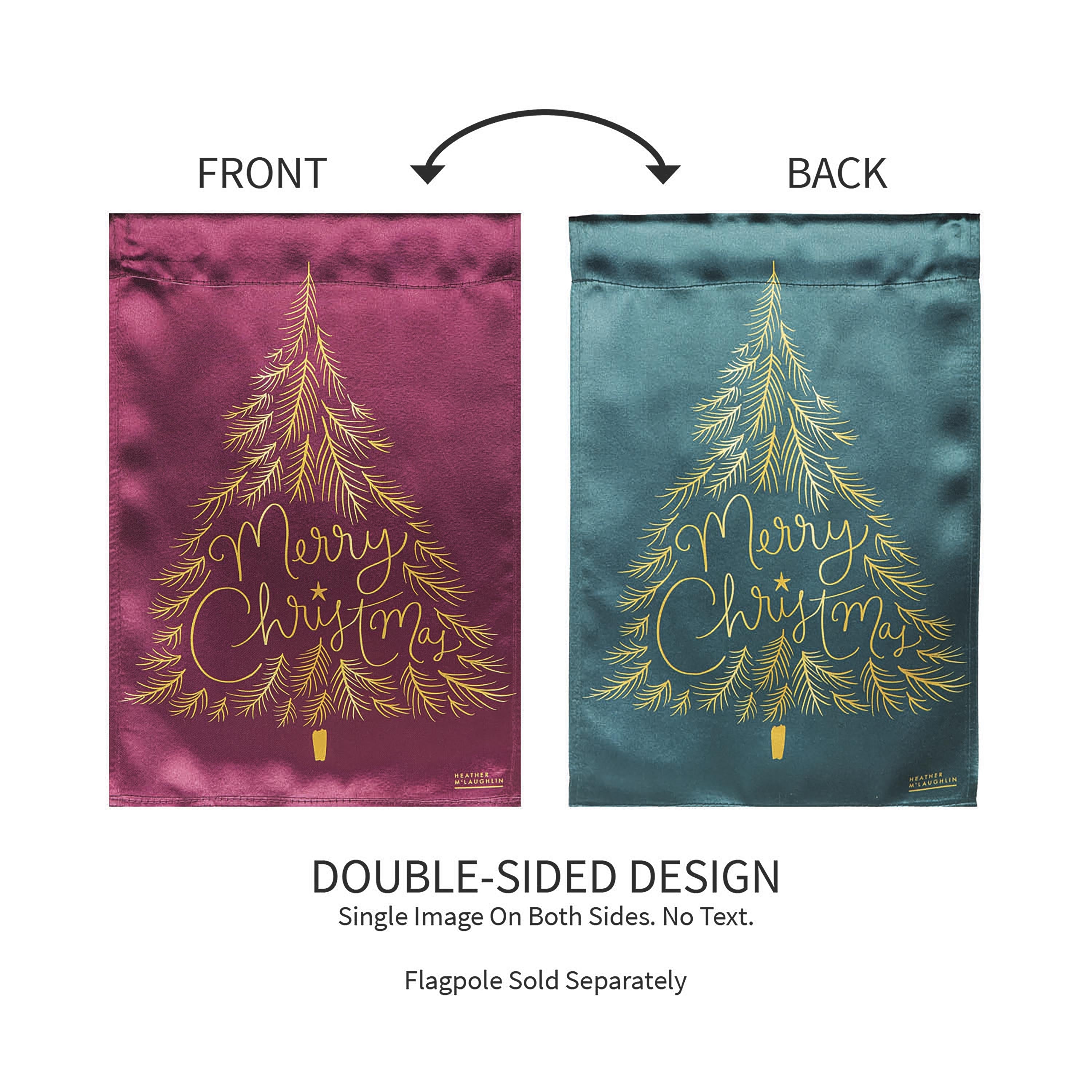 Trees Reversible Lustre Garden Flag - Sports Collectibles, Sports Memorabilia, Sports Fan Shop, Sports Gifts