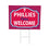 Philadelphia Phillies Coroplast Yard Sign, "Fans Welcome" - Sports Collectibles, Sports Memorabilia, Sports Fan Shop, Sports Gifts