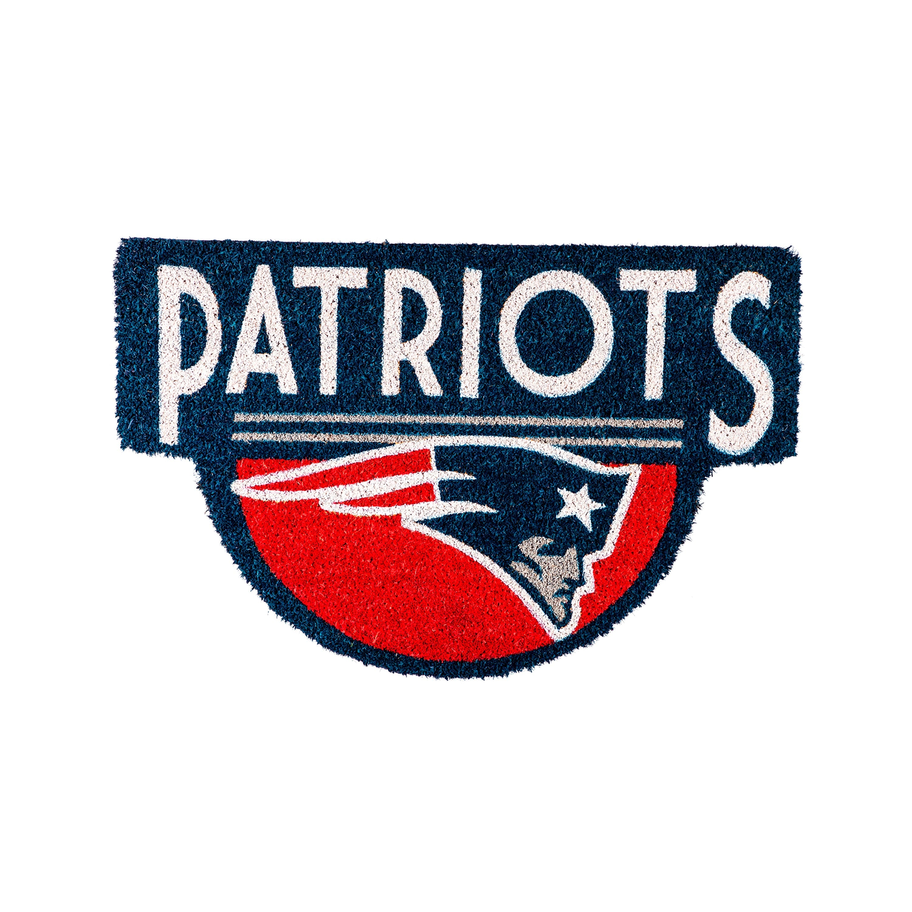 NFL Shaped Coir Door Mat, Patriots - Sports Gifts, Sports Memorabilia, Sports Collectibles, Fan Shop
