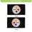 Pittsburgh Steelers Single Sided Estate Flag with 2 Grommets, 3'x5' - Sports Collectibles, Sports Memorabilia, Sports Fan Shop, Sports Gifts