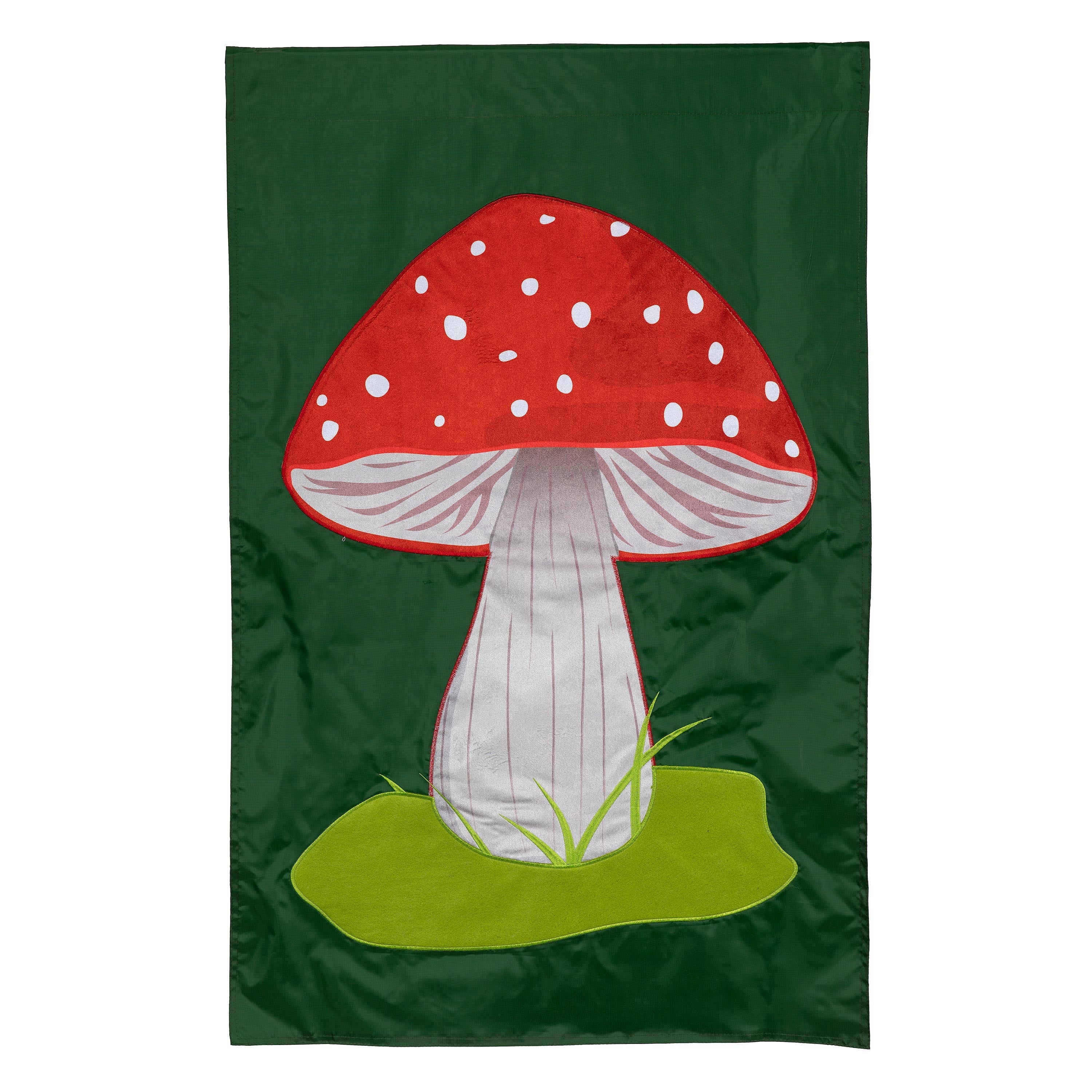 Mushroom Basic Applique House Flag - Sports Collectibles, Sports Memorabilia, Sports Fan Shop, Sports Gifts