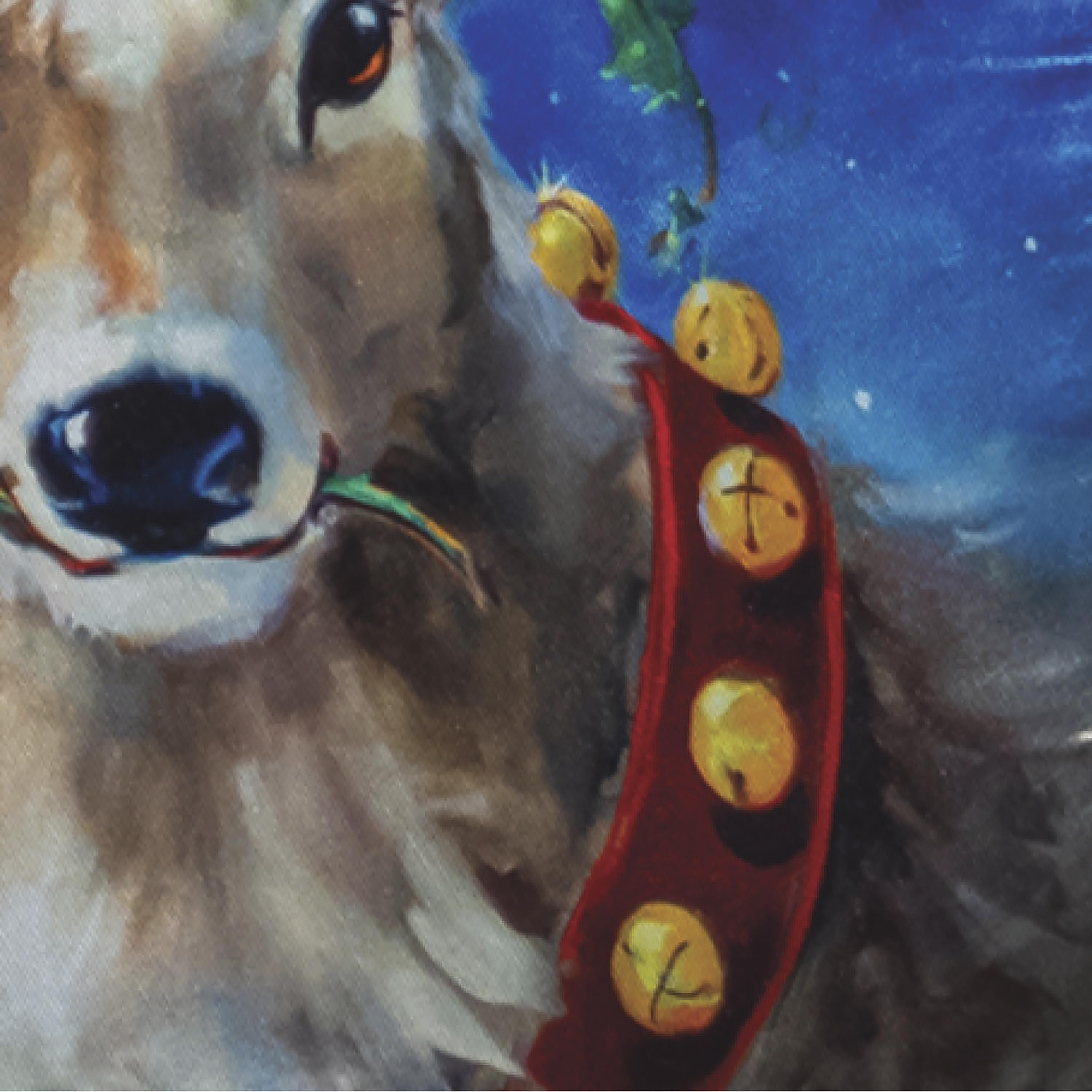 Santa's Reindeer Lustre Garden Flag - Sports Collectibles, Sports Memorabilia, Sports Fan Shop, Sports Gifts