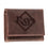 Tampa Bay Rays Tri-Fold Wallet Brown 100% Genuine Leather - Sports Gifts, Sports Memorabilia, Sports Collectibles, Fan Shop