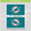 3'x5' Single Sided Flag w/ 2 Grommets, Miami Dolphins - Sports Gifts, Sports Memorabilia, Sports Collectibles, Fan Shop