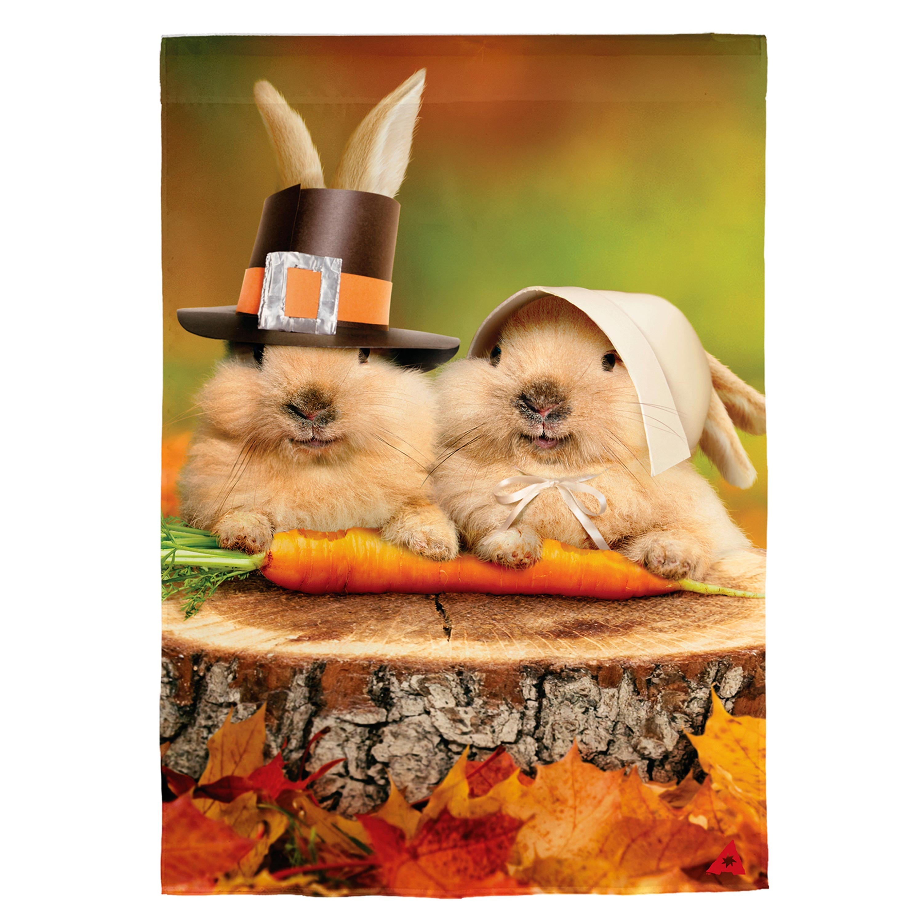 Bunny Pilgrims Suede House Flag - Sports Collectibles, Sports Memorabilia, Sports Fan Shop, Sports Gifts