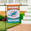 Miami Dolphins Suede Flag, GDN - Sports Collectibles, Sports Memorabilia, Sports Fan Shop, Sports Gifts