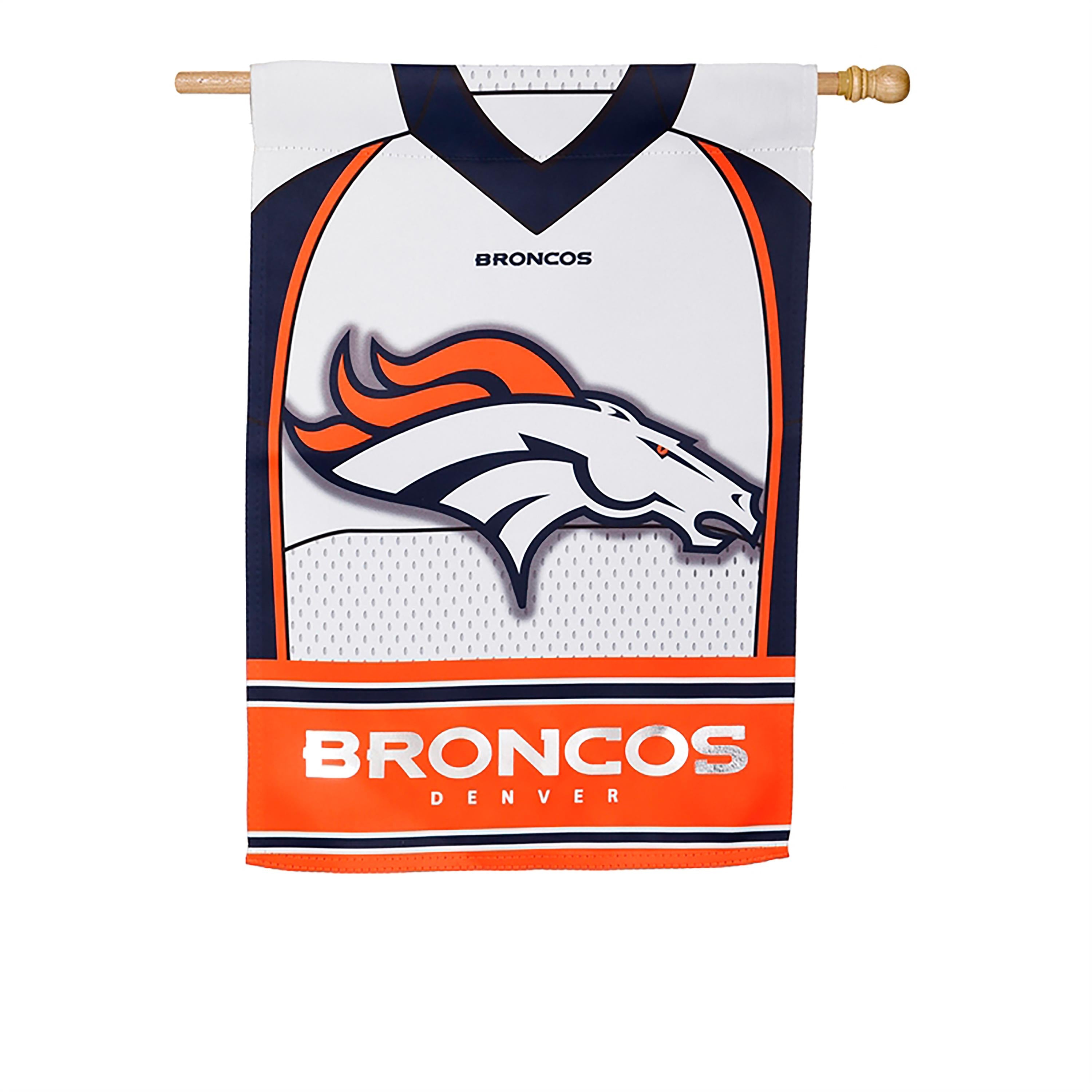 Flag, DS Suede, Foil, Reg, Jersey, Denver Broncos - Sports Collectibles, Sports Memorabilia, Sports Fan Shop, Sports Gifts