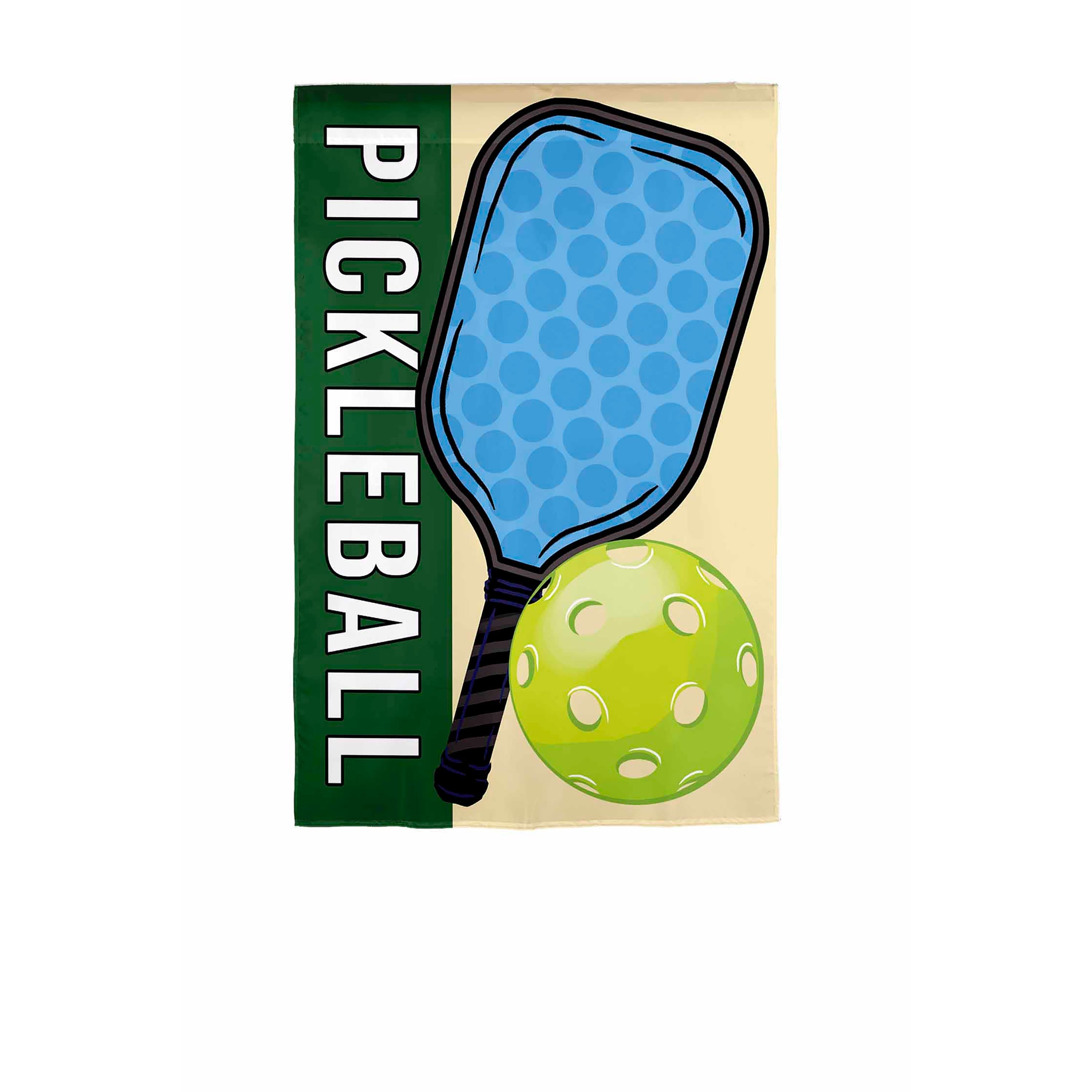 Pickleball Suede Garden Flag - Sports Gifts, Sports Memorabilia, Sports Collectibles, Fan Shop