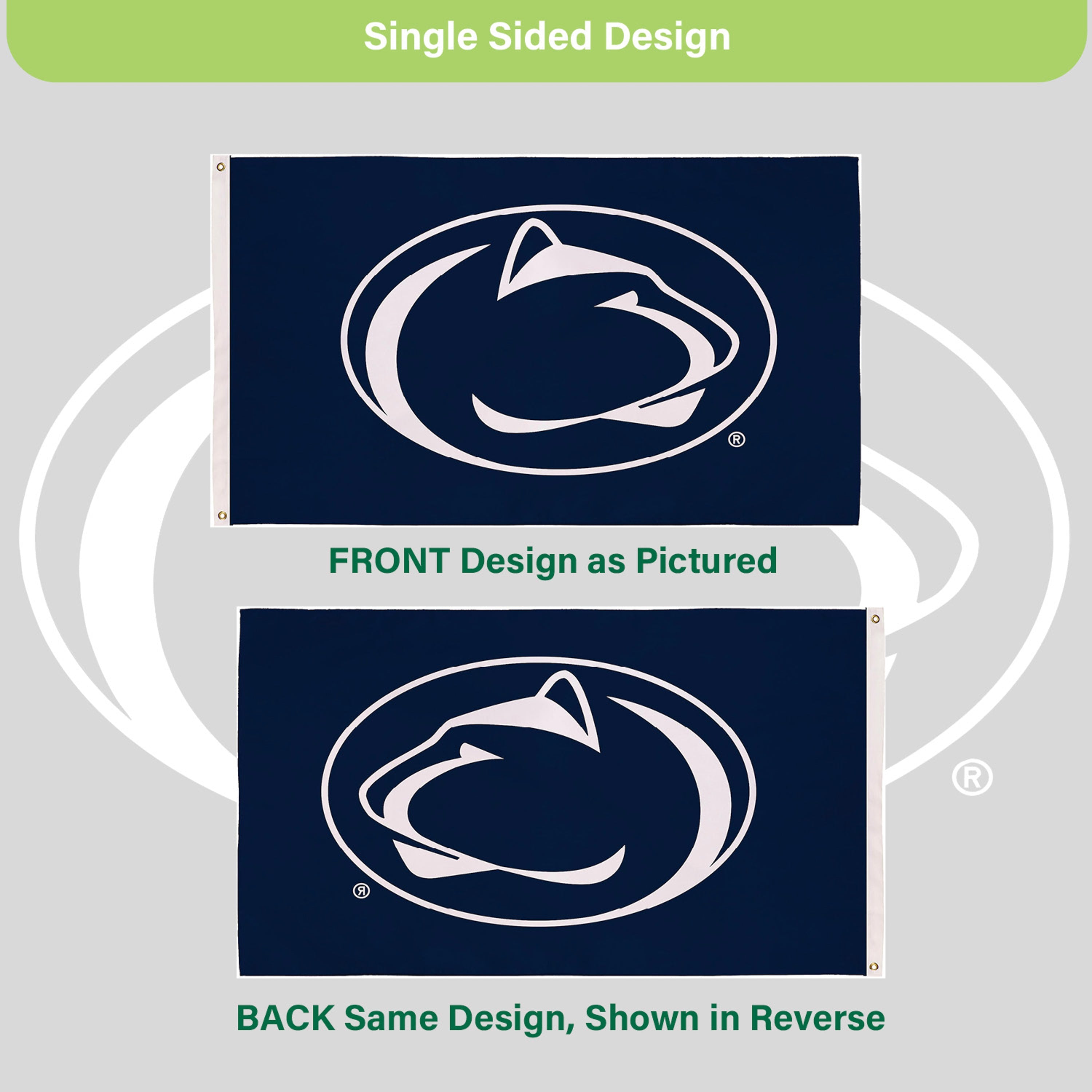 3'x5' Single Sided Flag w/ 2 Grommets, Penn State - Sports Gifts, Sports Memorabilia, Sports Collectibles, Fan Shop